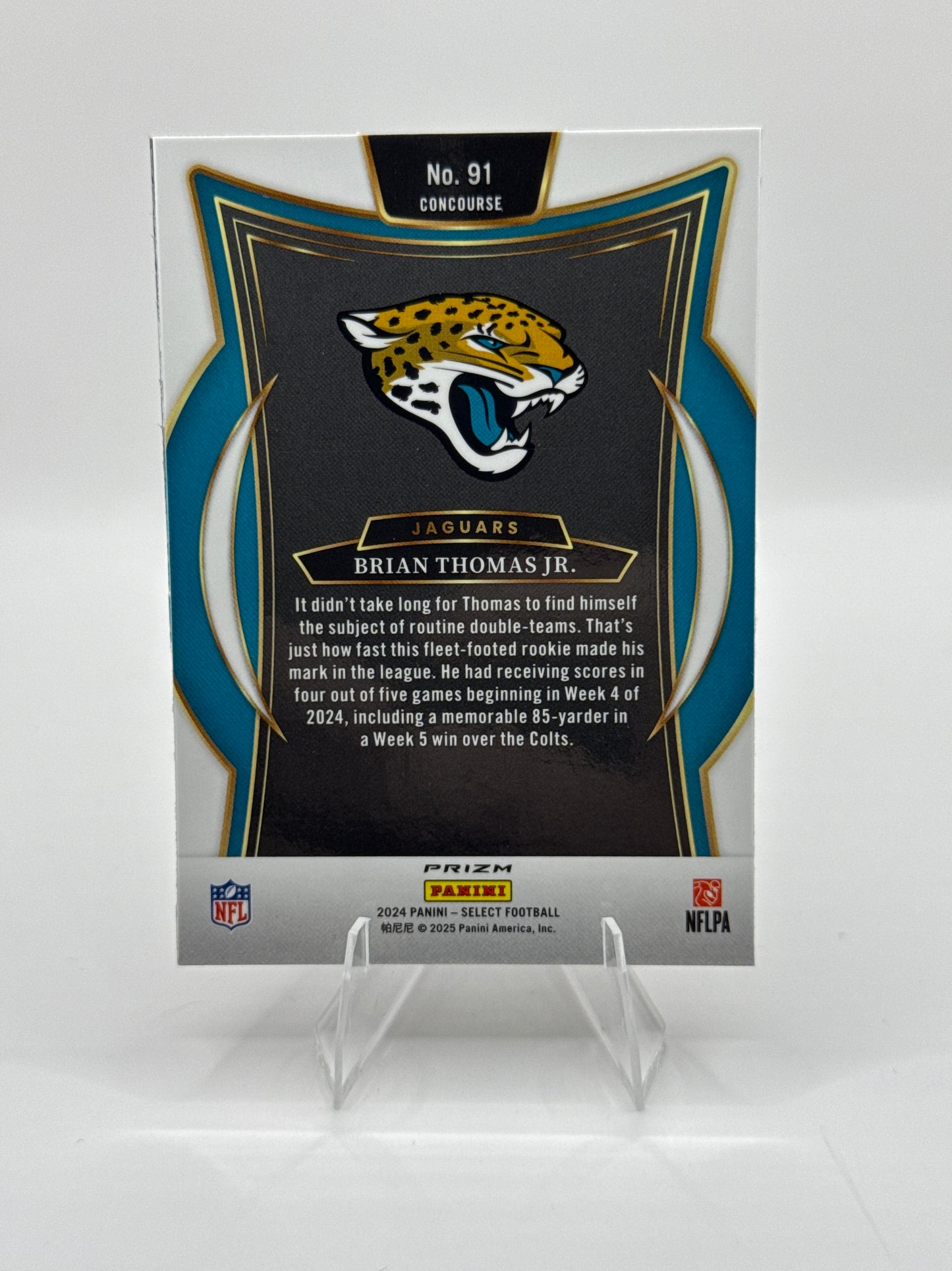 Brian Thomas Jr. (Rookie) #91 Red Black Prizm Shock Concourse Level