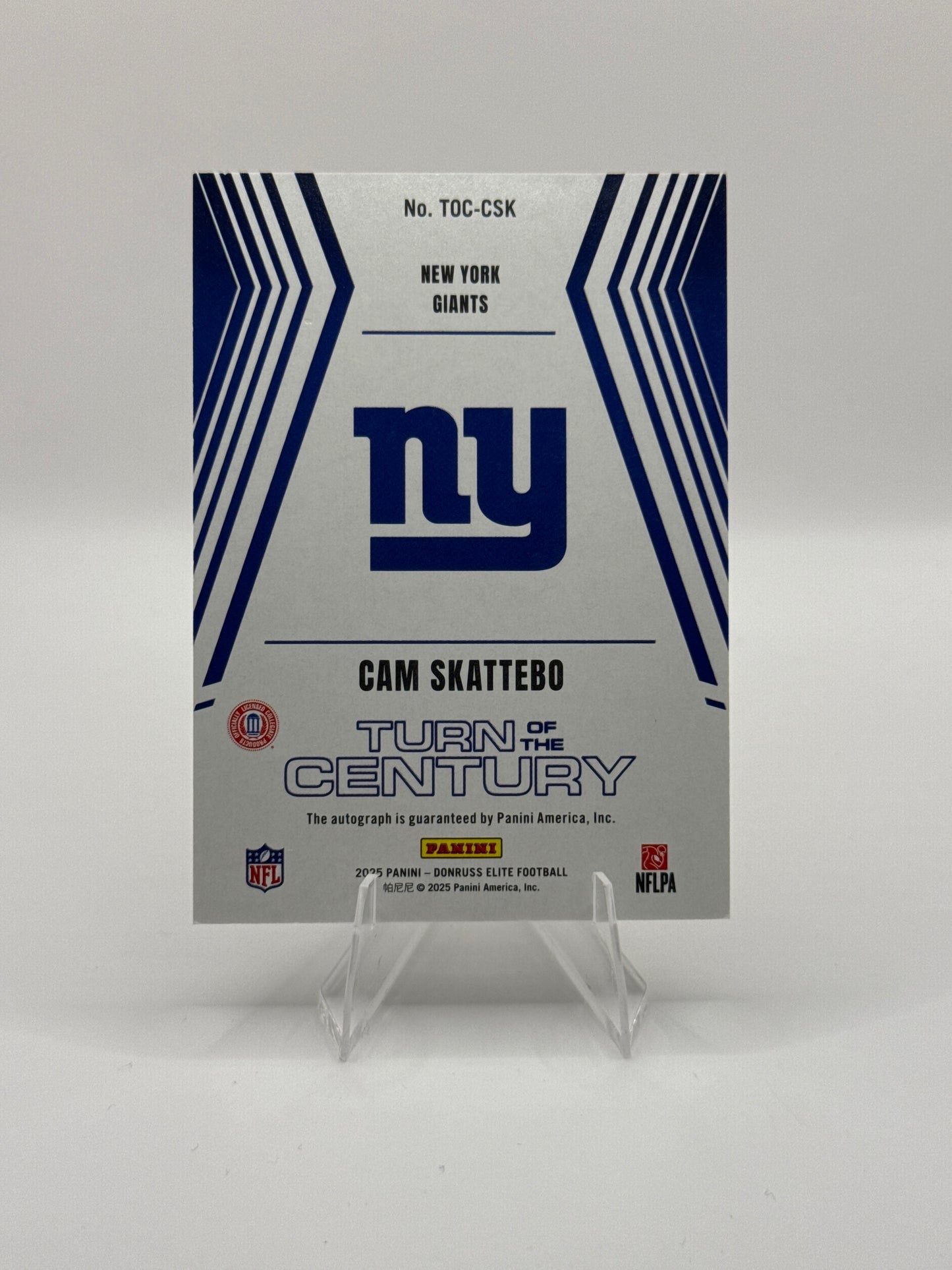 Cam Skattebo (Rookie) #TOC-CSK Turn of the Century Autograph 100/199
