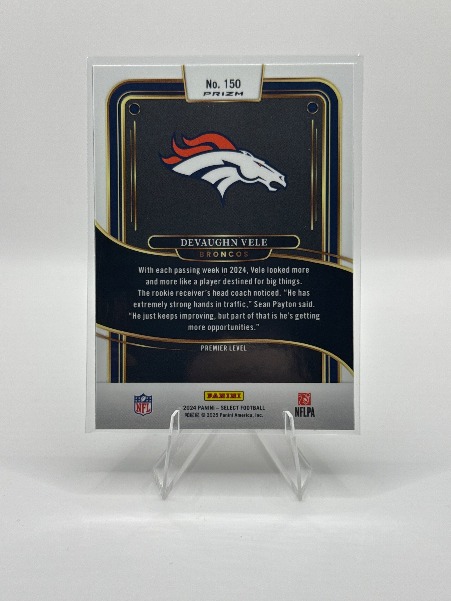 Devaughn Vele (Rookie) #150 Red Black Prizm Shock Premier Level