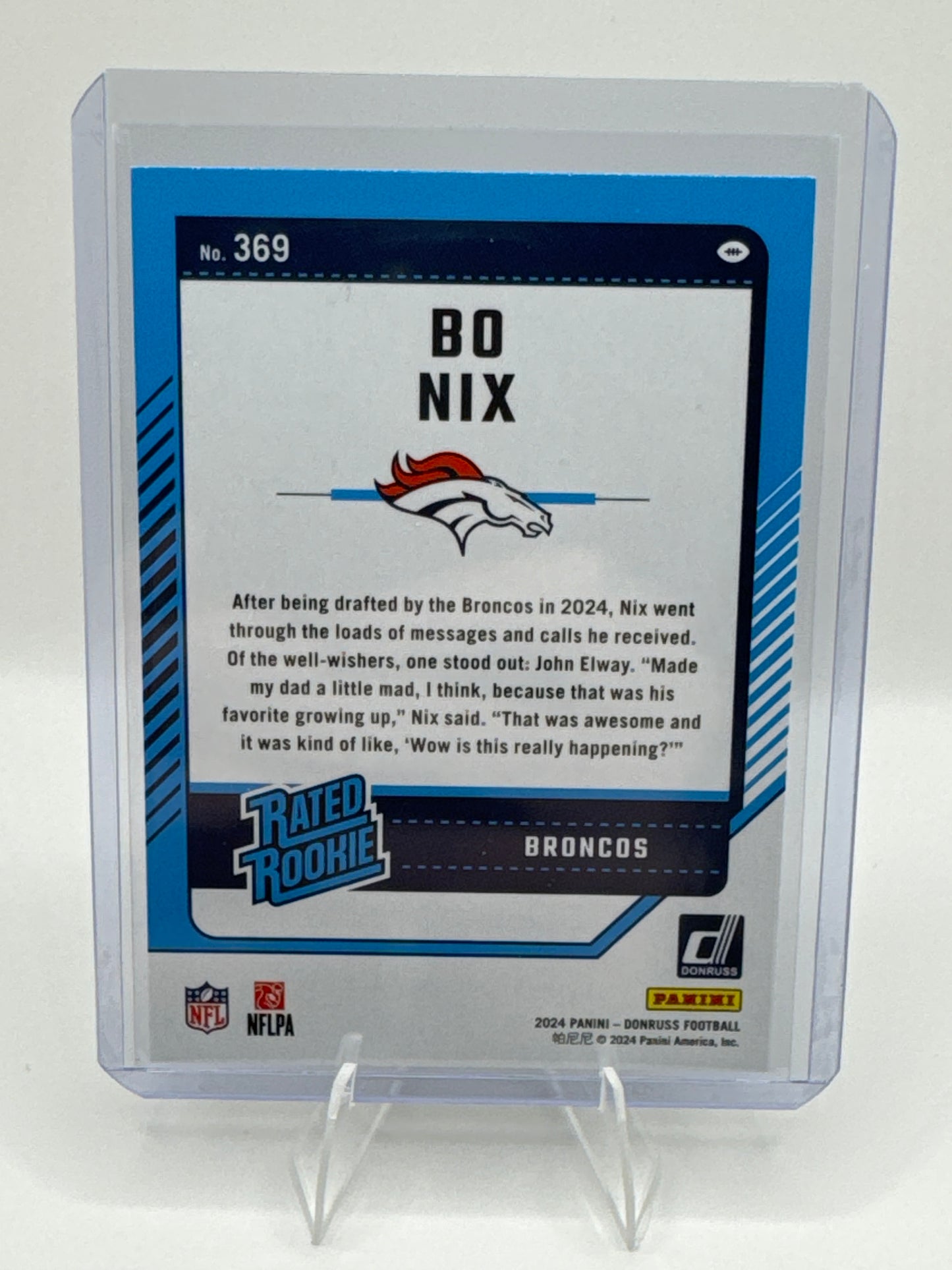 Bo Nix Rated Rookie #369