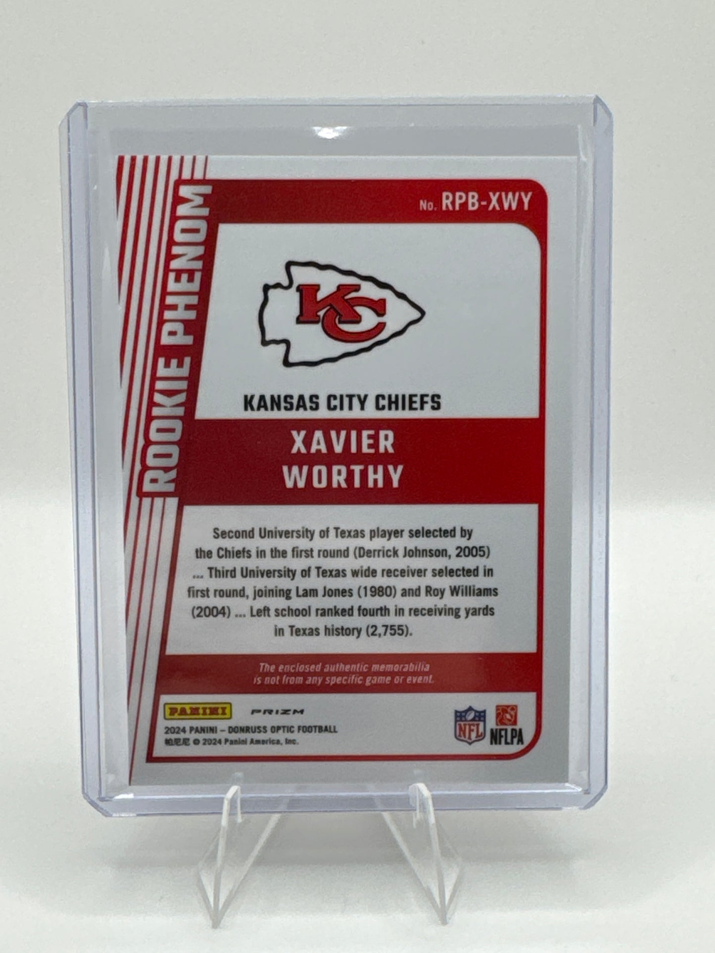 Xavier Worthy Rookie Phenom #RPB-XWY