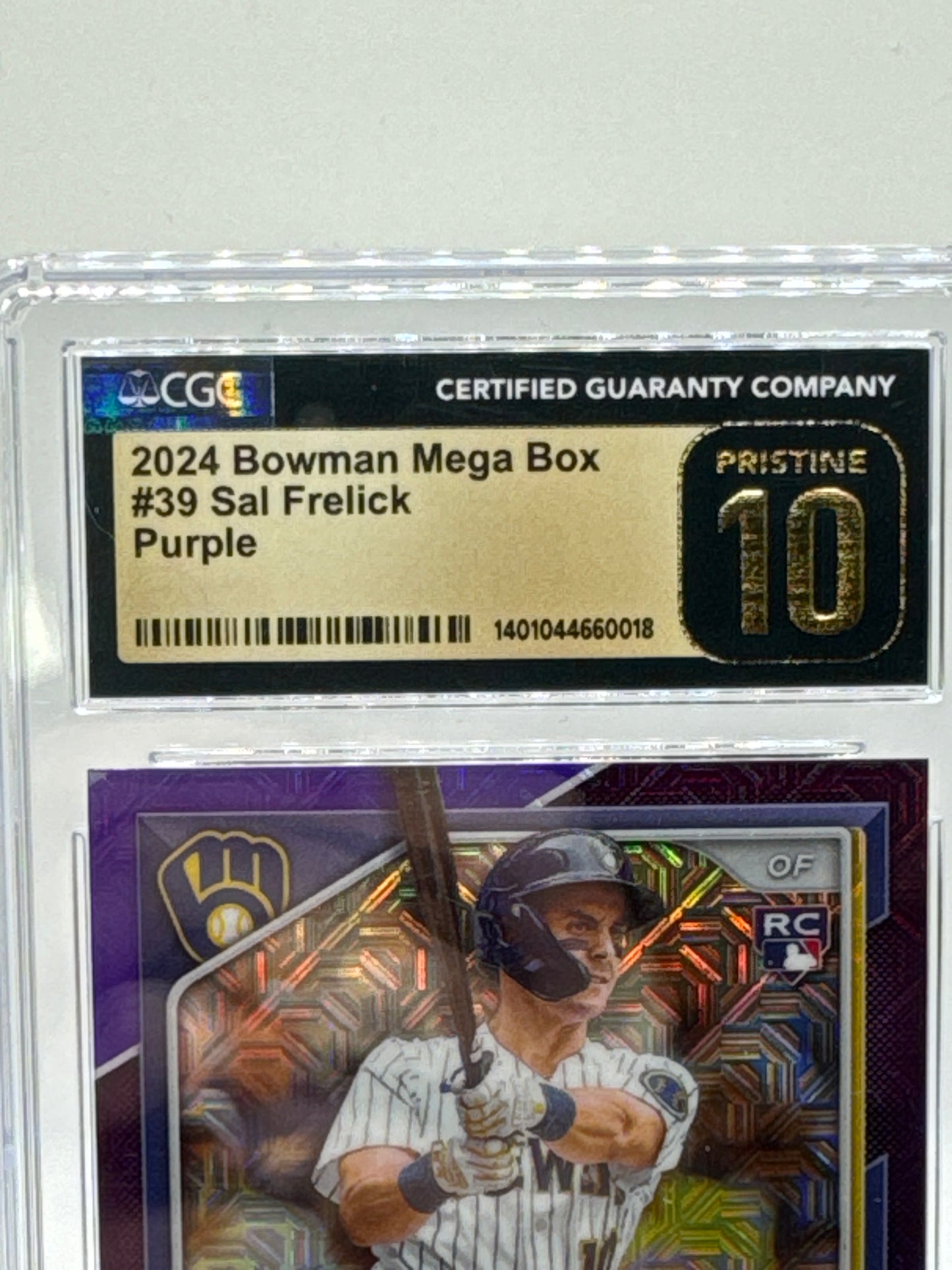 Sal Frelick #39 Purple 201/250 CGC Pristine 10