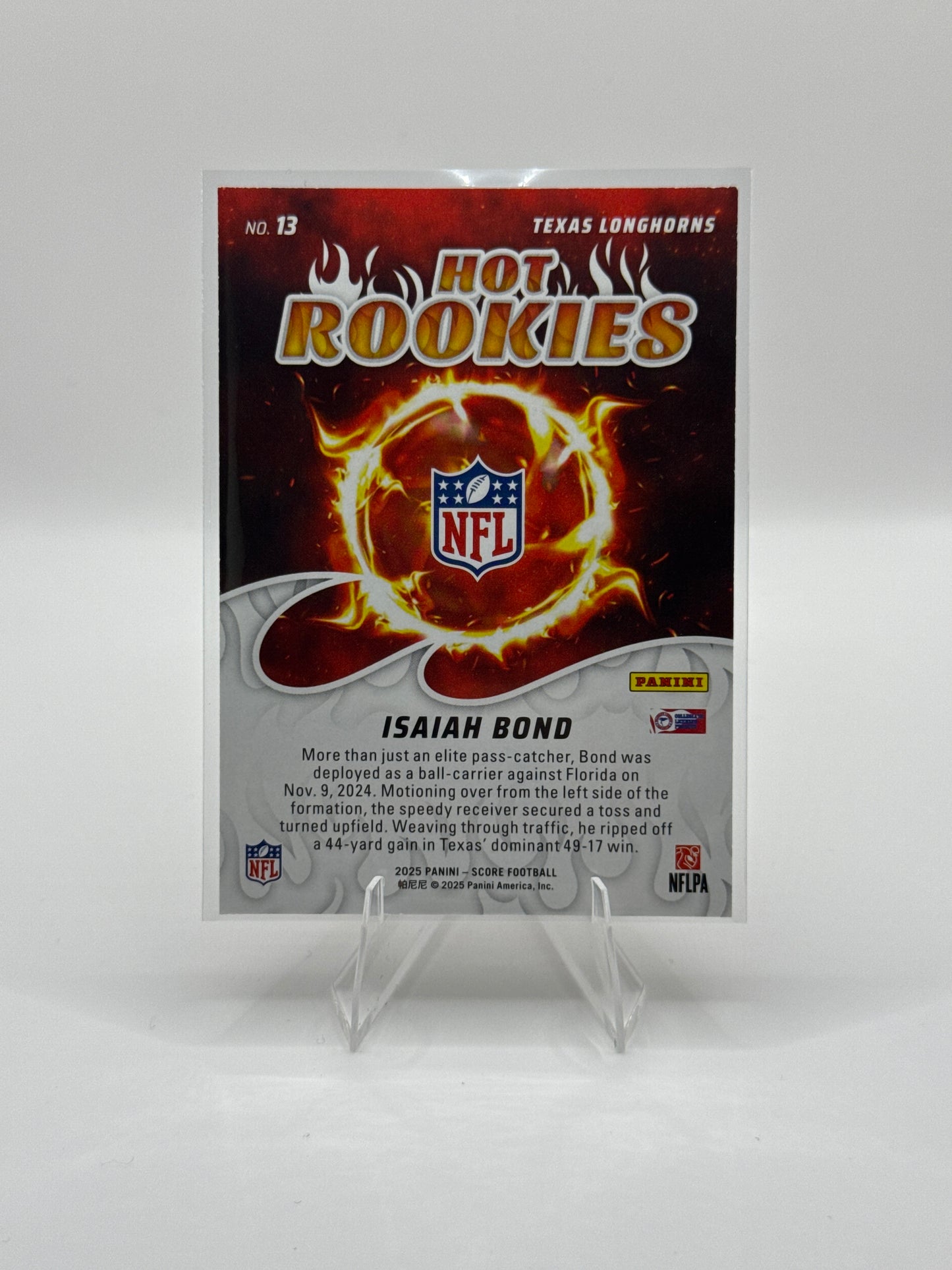 Isaiah Bond (Rookie) #13 Hot Rookies 2025 Score Football