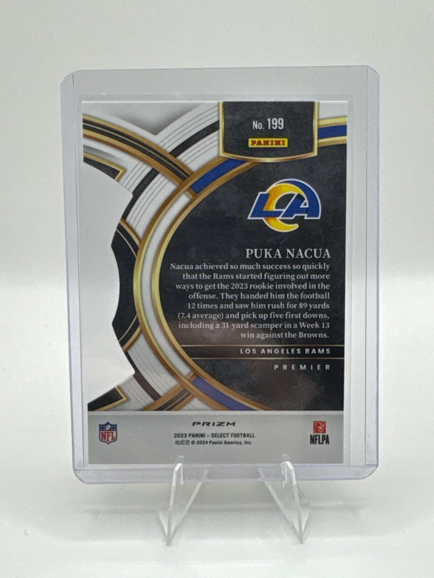 Puka Nacua (Rookie) #199 Green Yellow Die-Cut