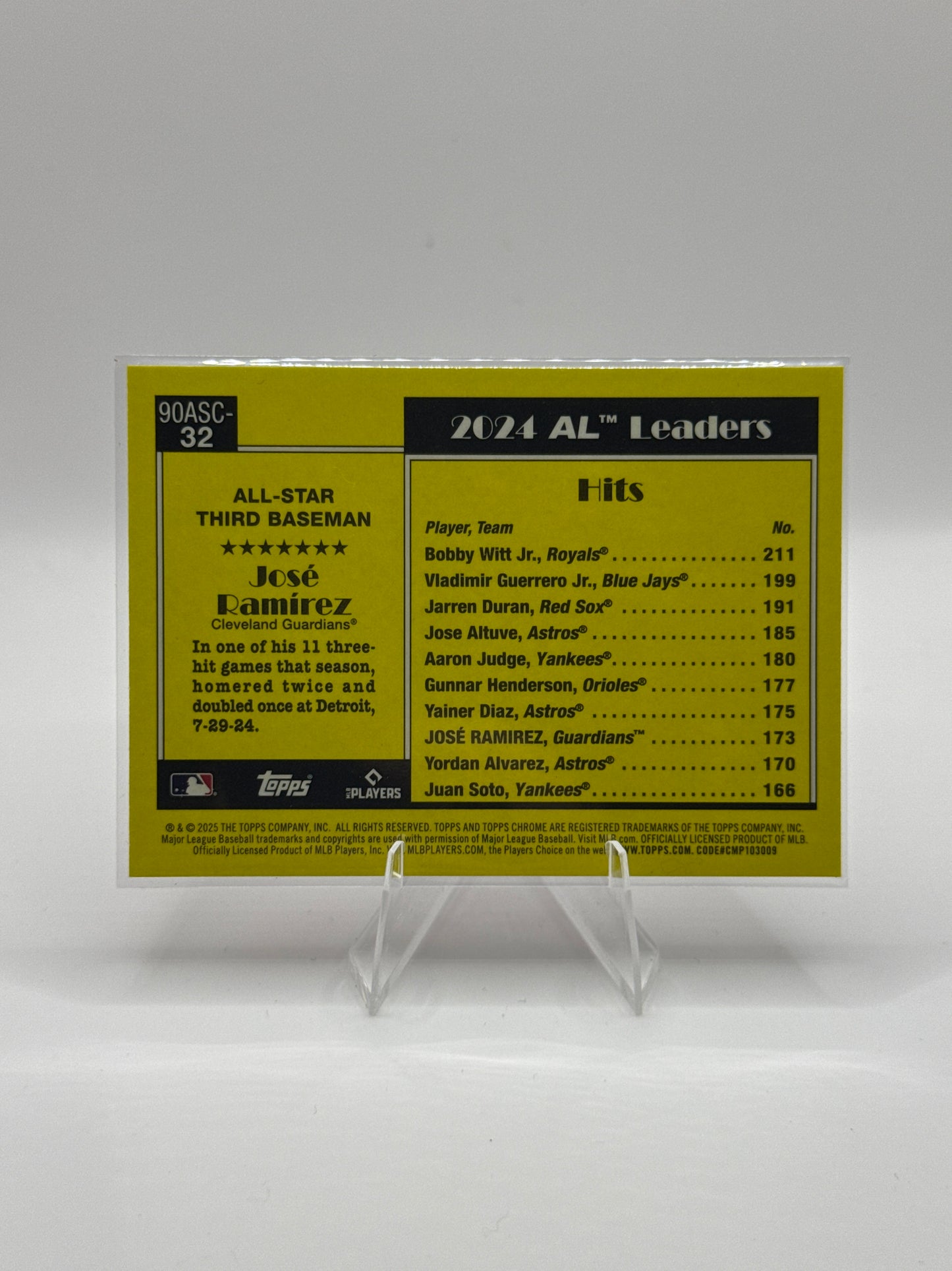 Jose Ramirez #90ASC-32