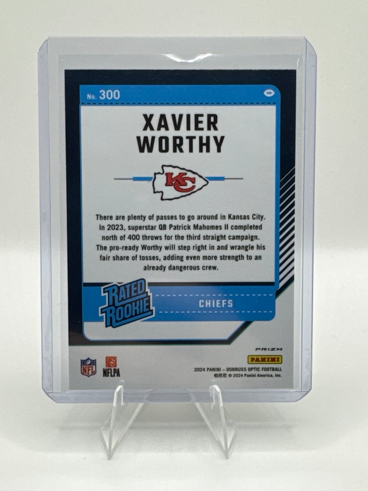 Xavier Worthy Rated Rookie #300 Green Hyper