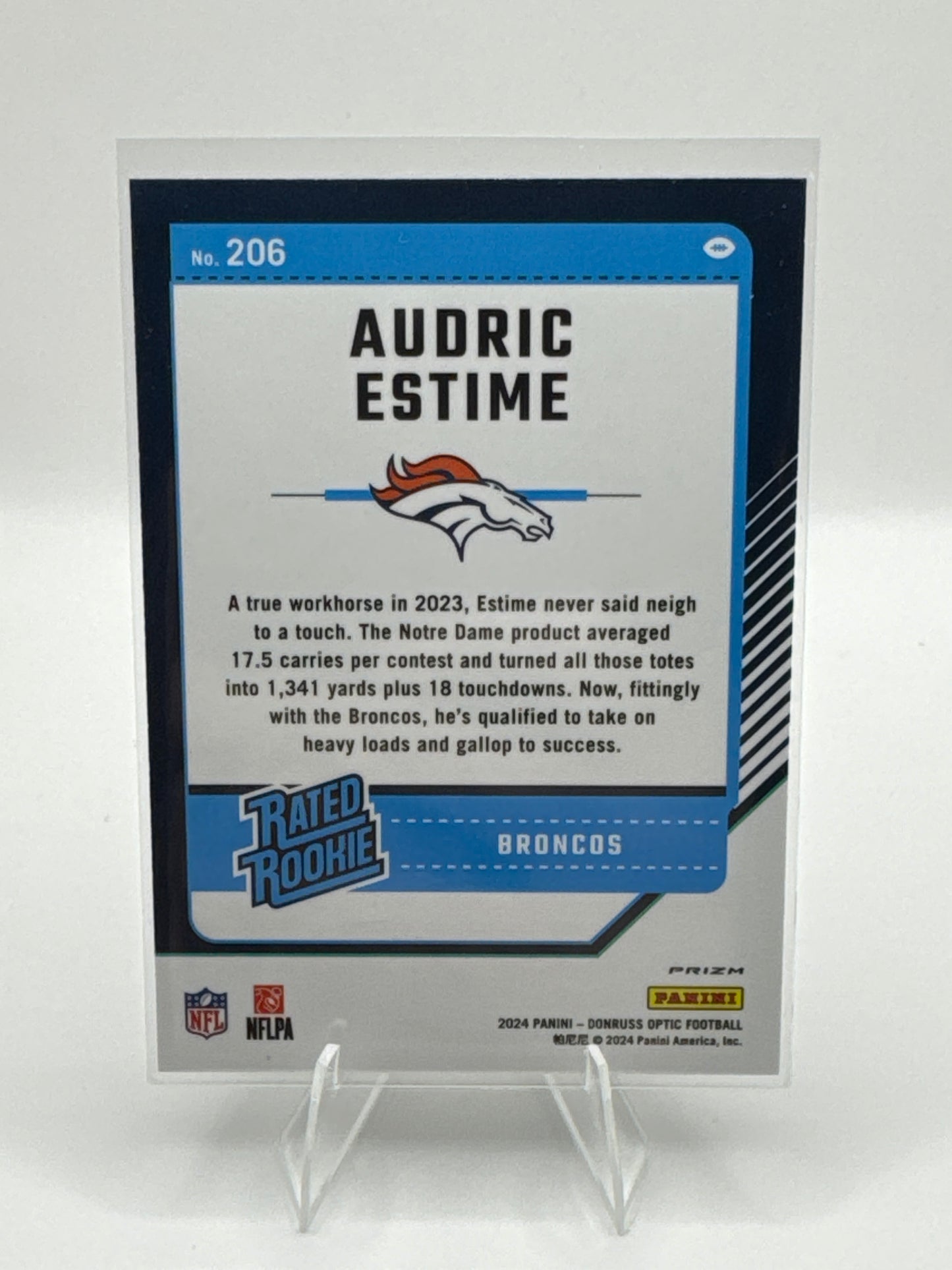 Audric Estime (Rated Rookie) #206 Purple Shock