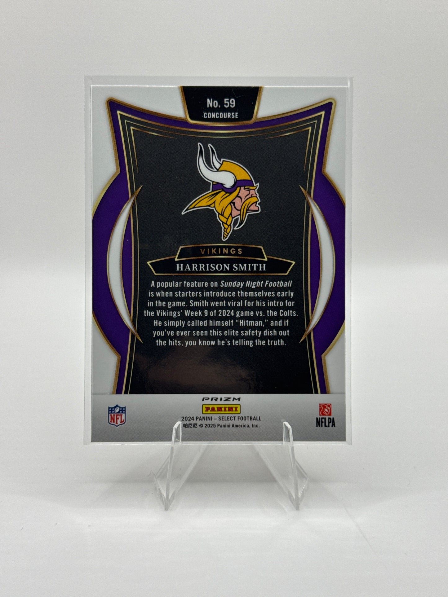 Harrison Smith #59 Red Black Prizm Shock Concourse Level