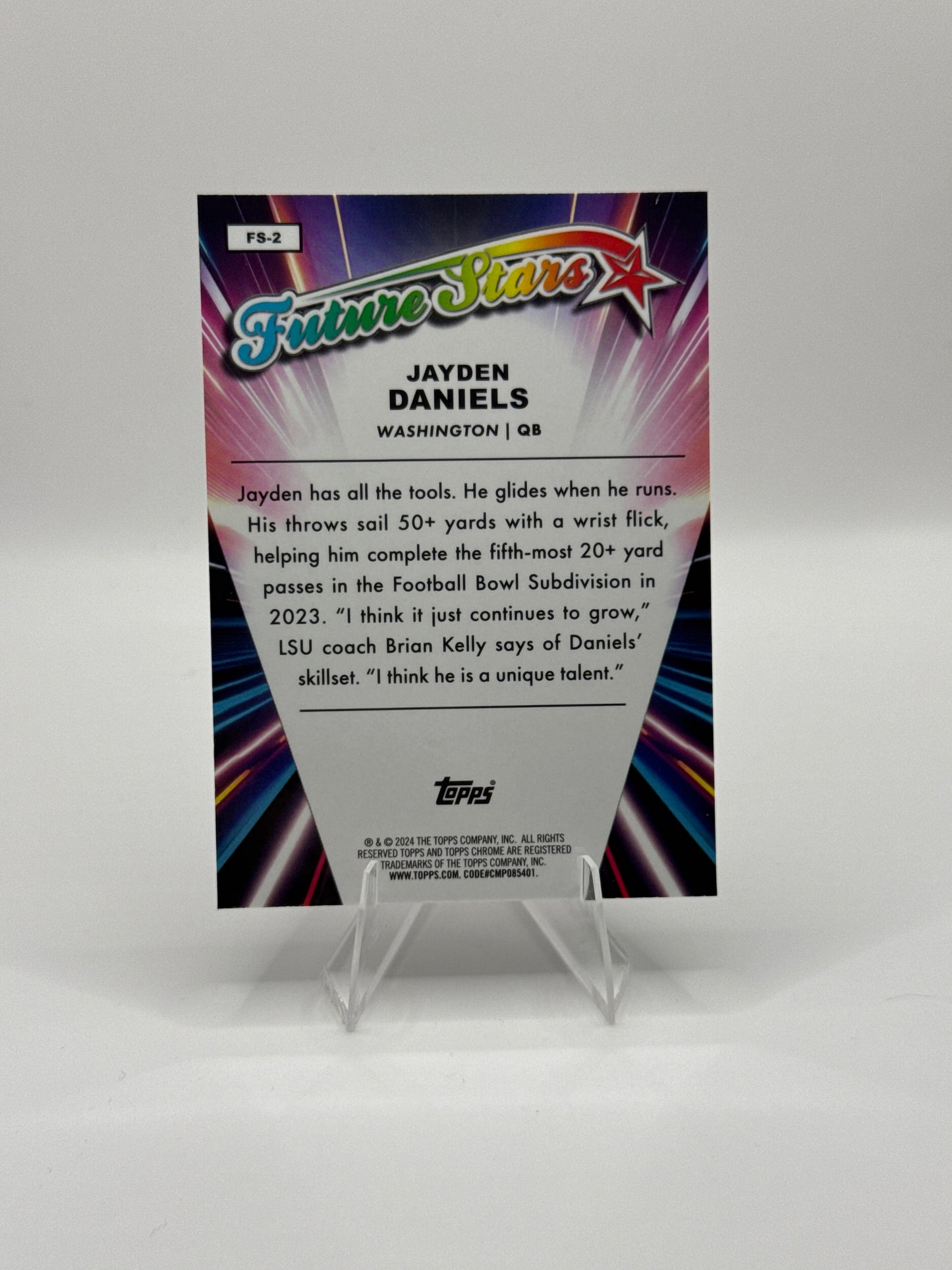Jayden Daniels (Rookie) #FS-2 Future Stars