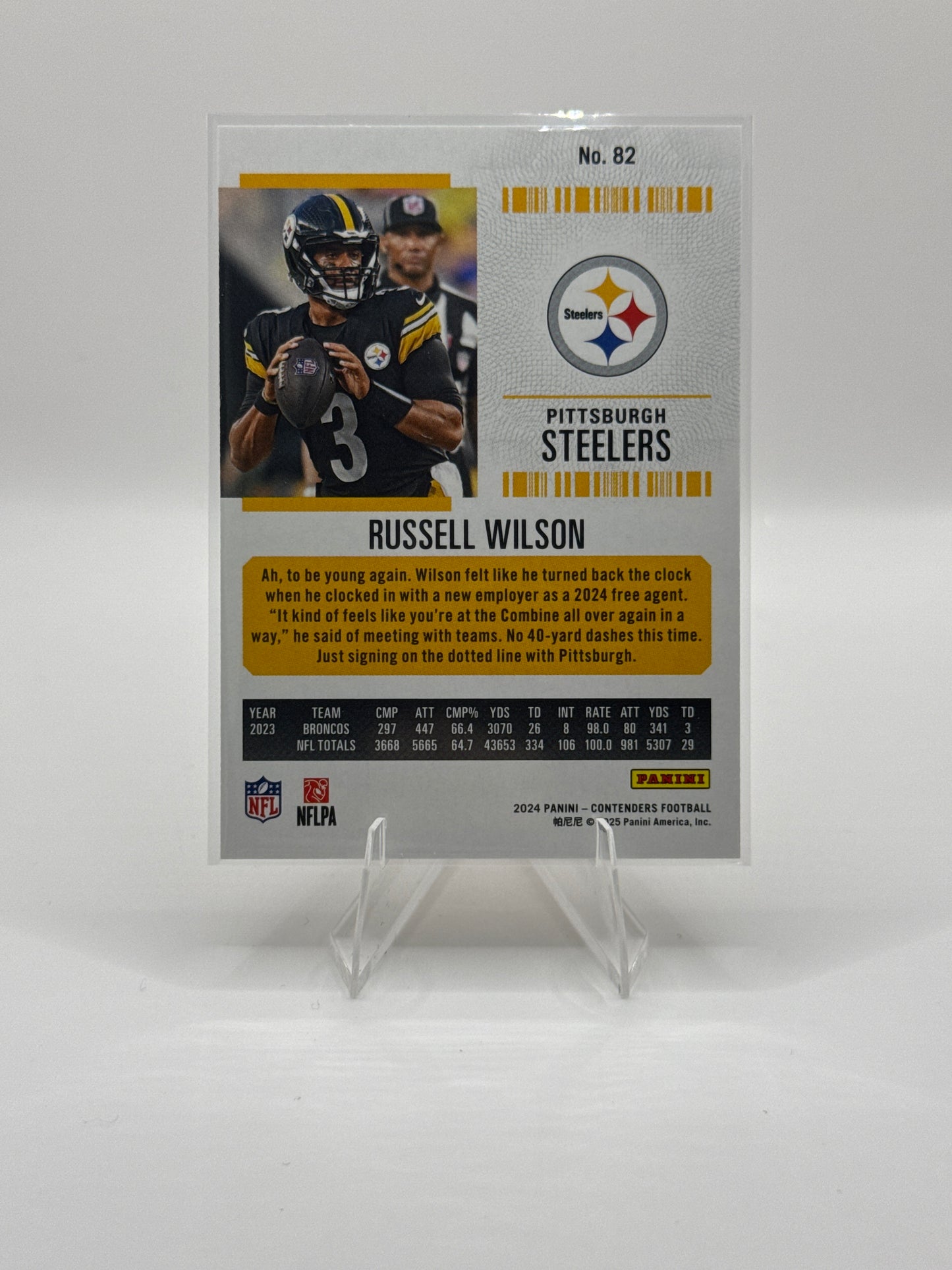 Russell Wilson #82 Bronze Game Ticket