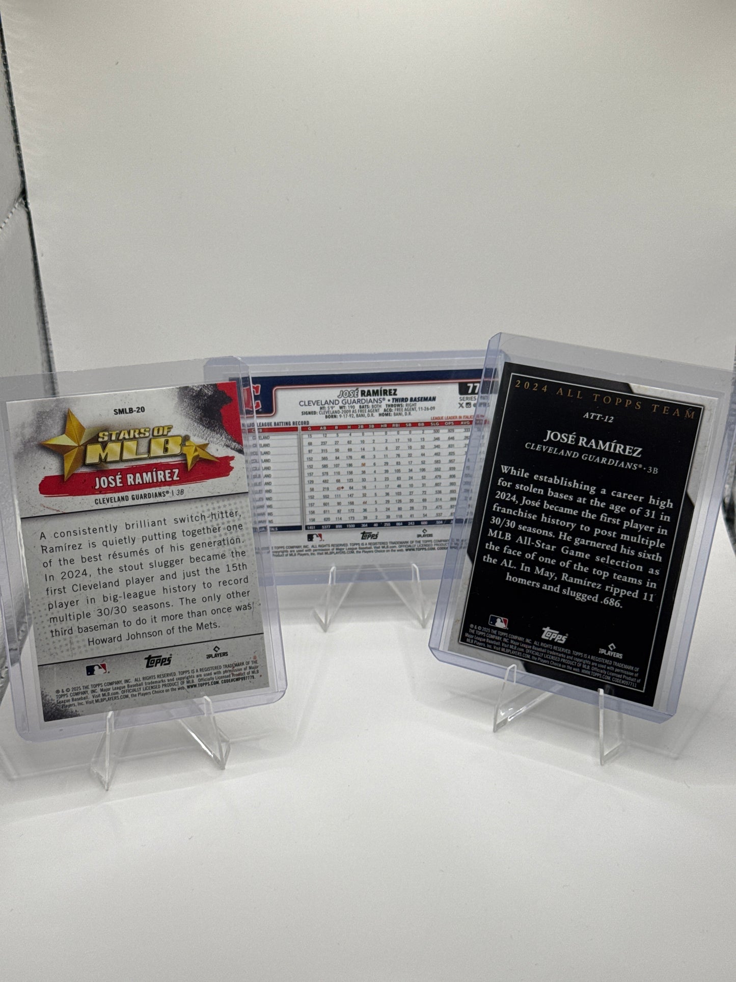 Jose Ramirez #77 Confetti, Stars of MLB, and All Tops Team Pink