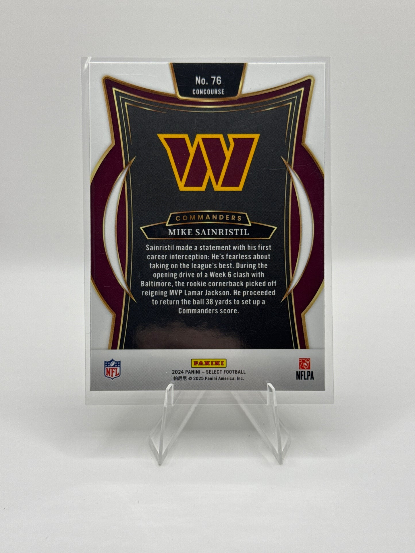 Mike Sainristil (Rookie) #76 Concourse Level 2024 - Select Football