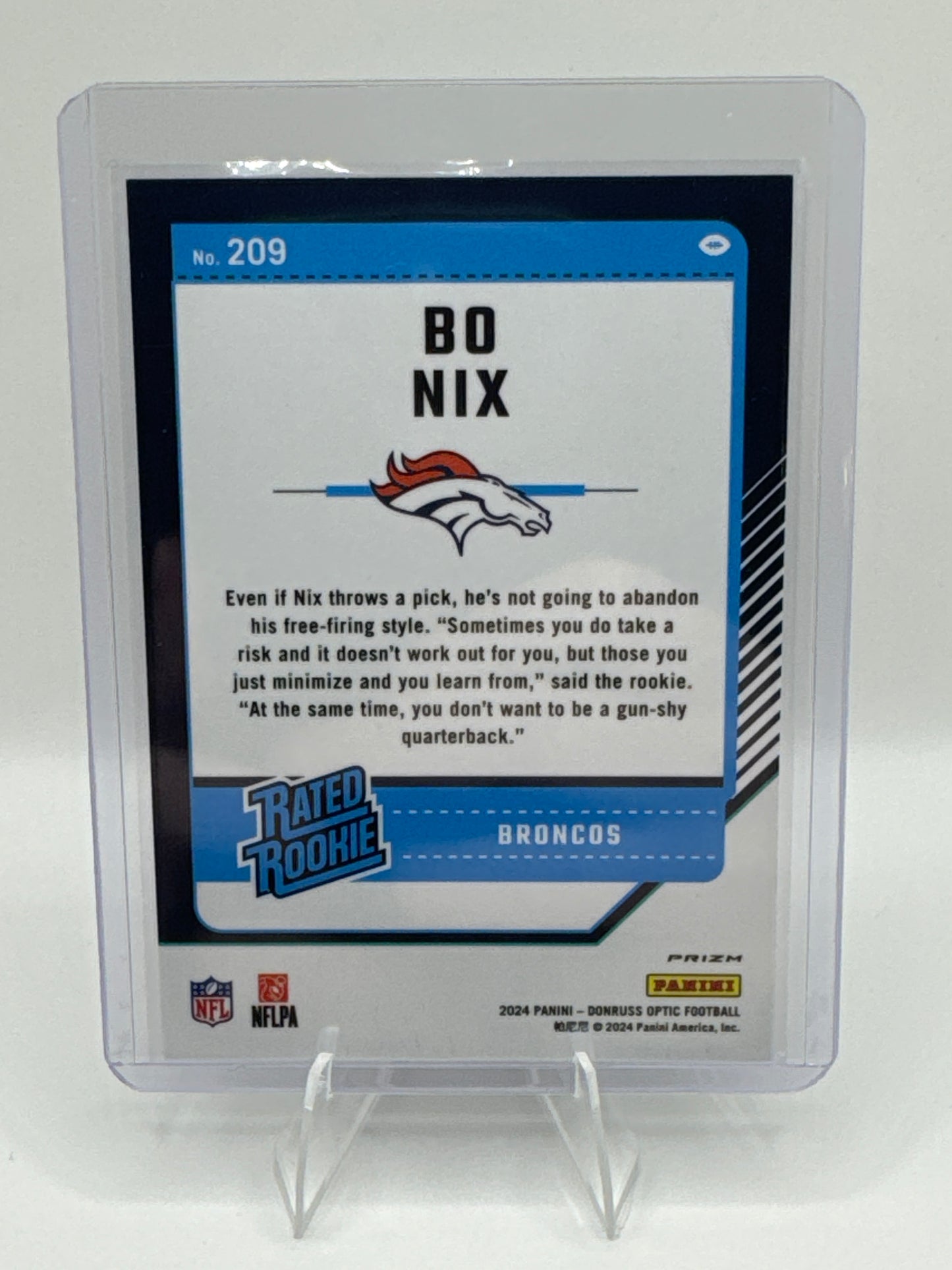 Bo Nix (Rated Rookie) Blue Scope