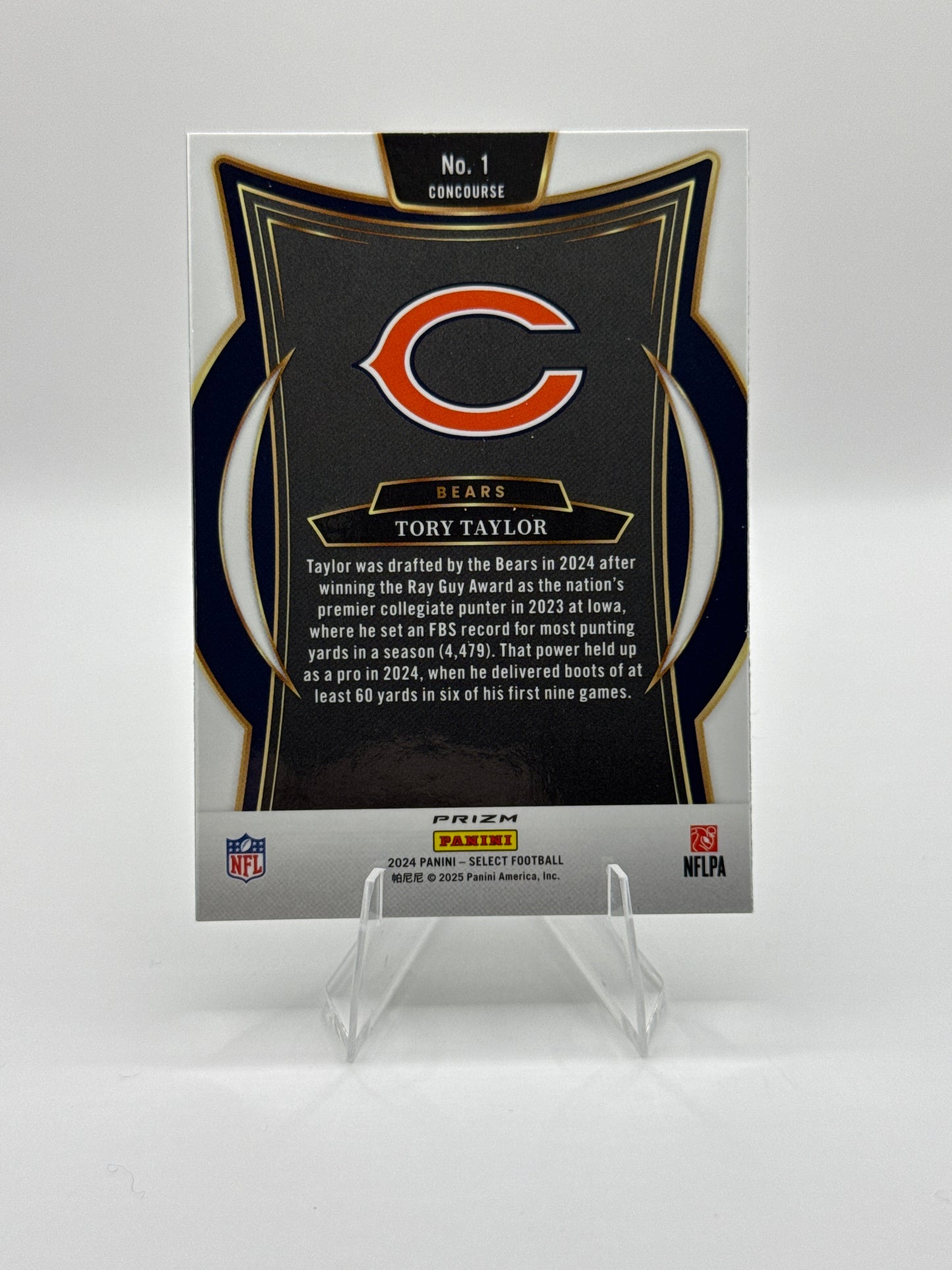 Tory Taylor (Rookie) #1 Green Black Prizm Shock Concourse Level 2024 Panini - Select Football