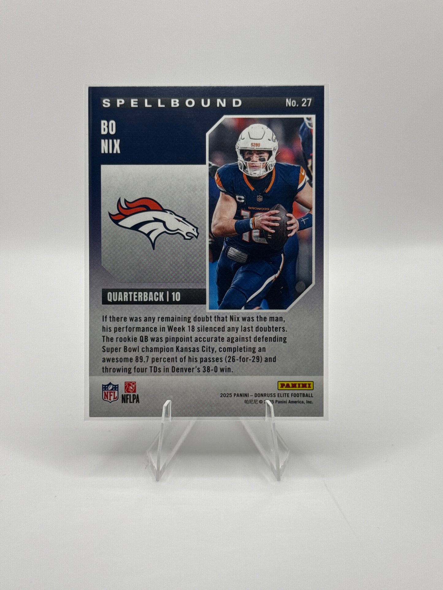 Bo Nix #27 Spell Bound “I” 681/799