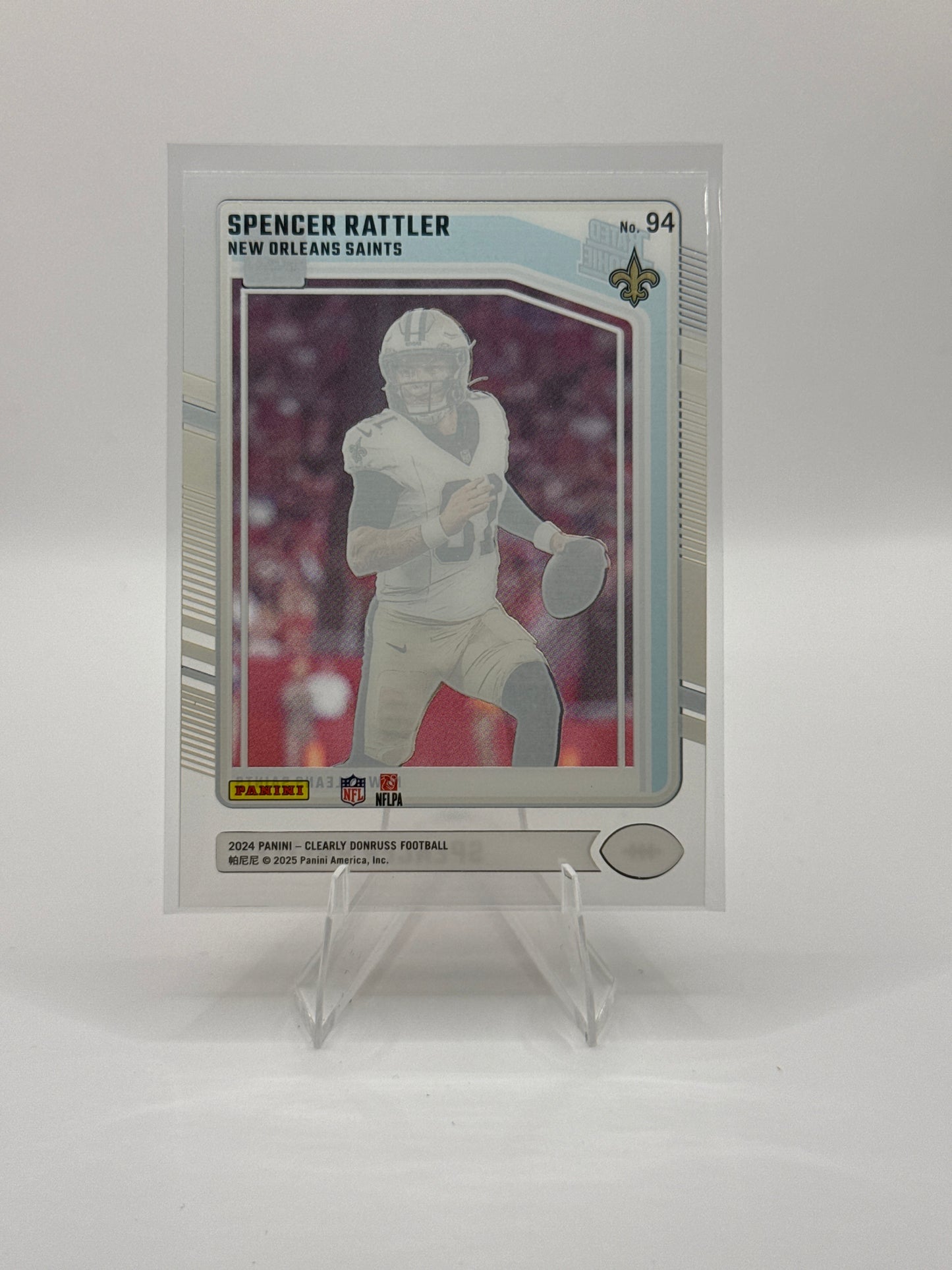 Spencer Rattler Rated Rookie #94 Donruss Clearly