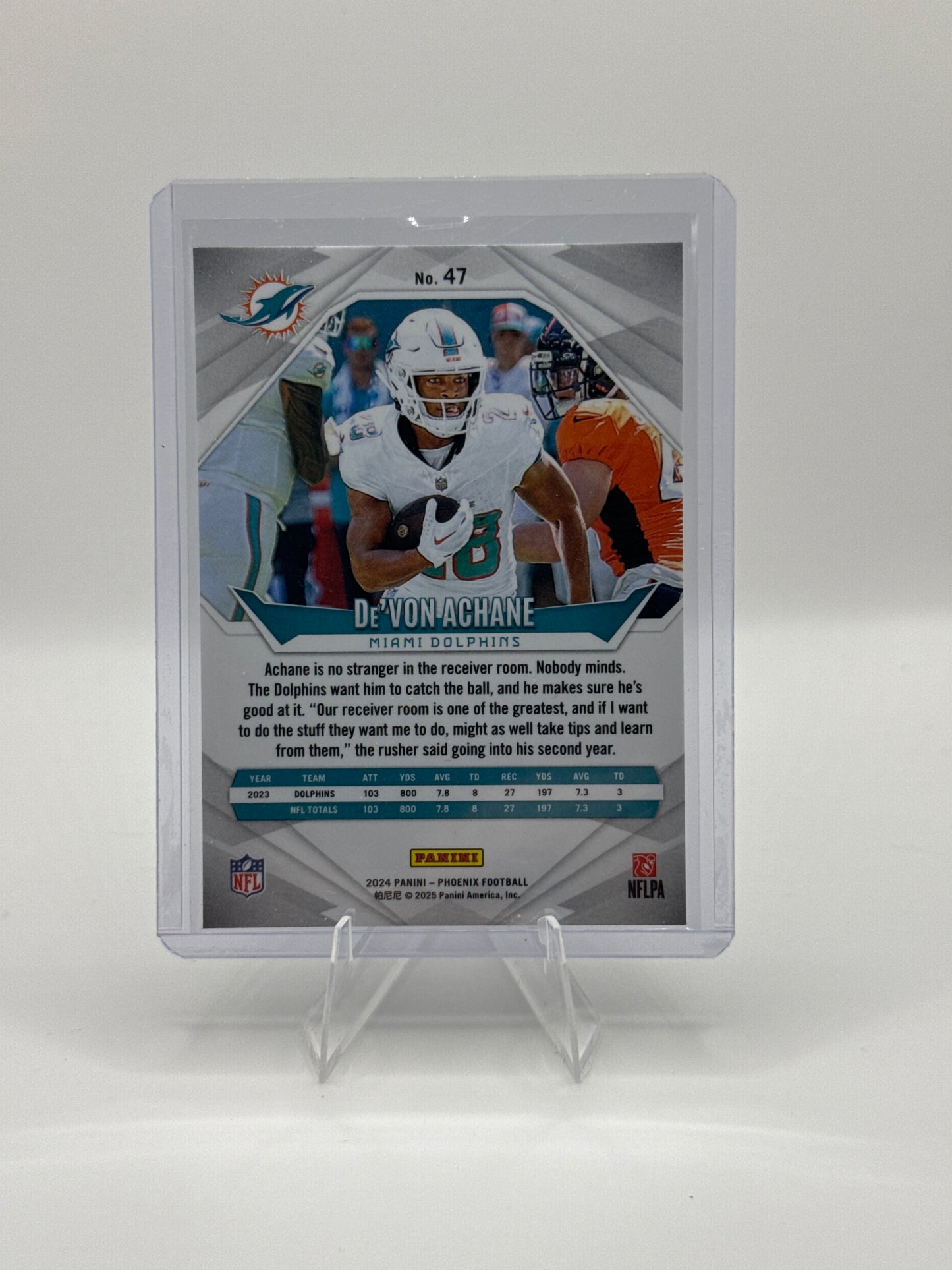 De’Vone Achane #47 Purple