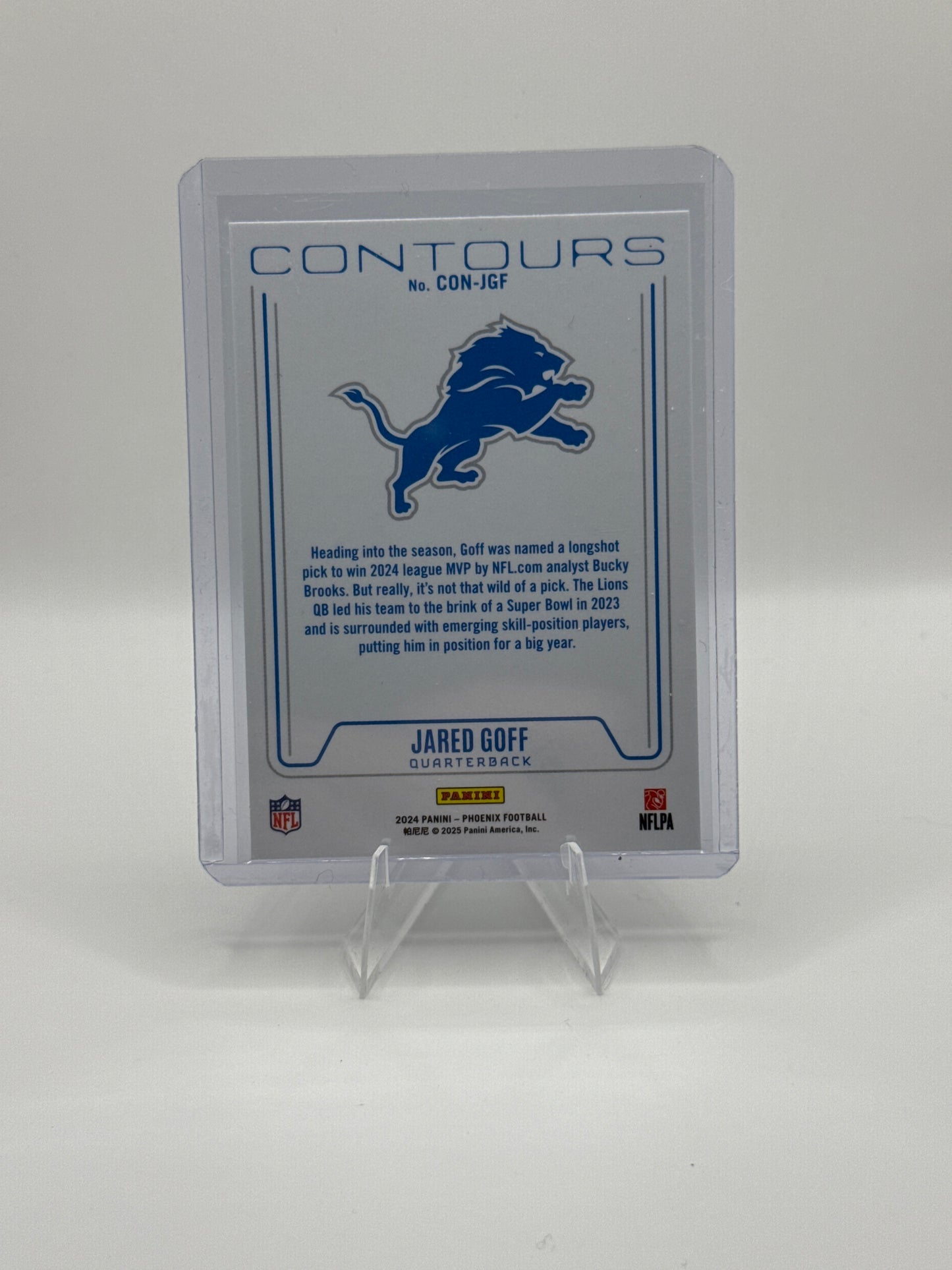 Jared Goff #CON-JGF Contours