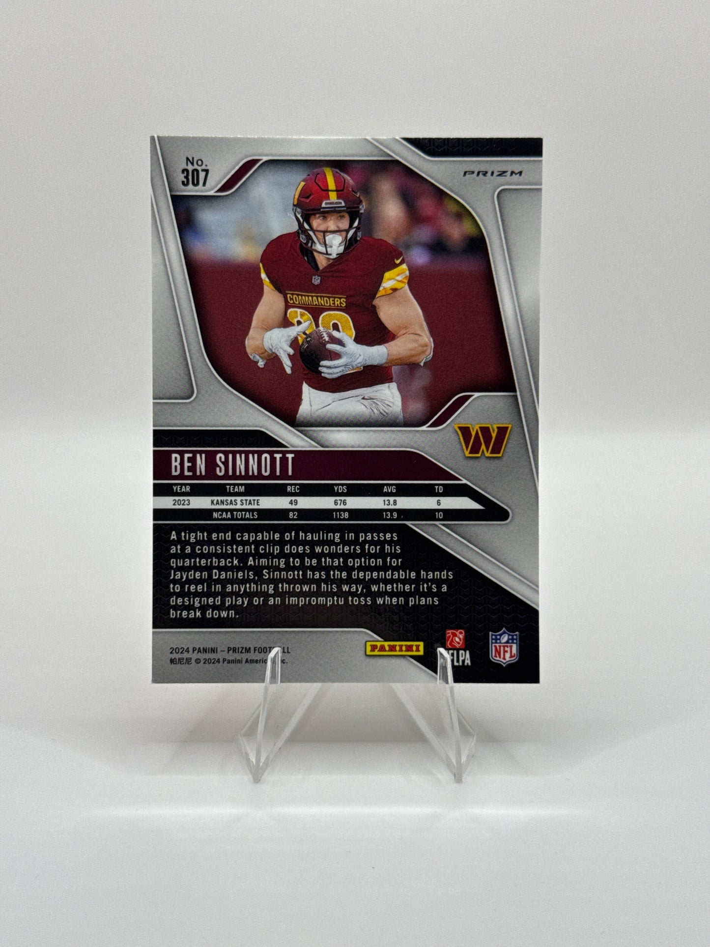 Ben Sinnott (Rookie) #307 Orange Ice 2024 Panini - Prizm