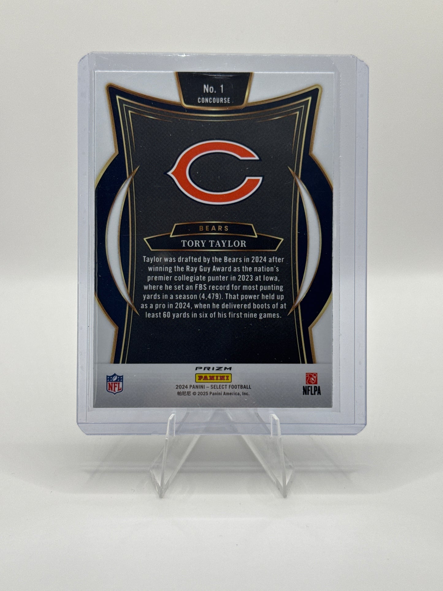 Tory Taylor (Rookie) #1 Red Blue Prizm Shock Concourse Level 2024 Panini - Select Football