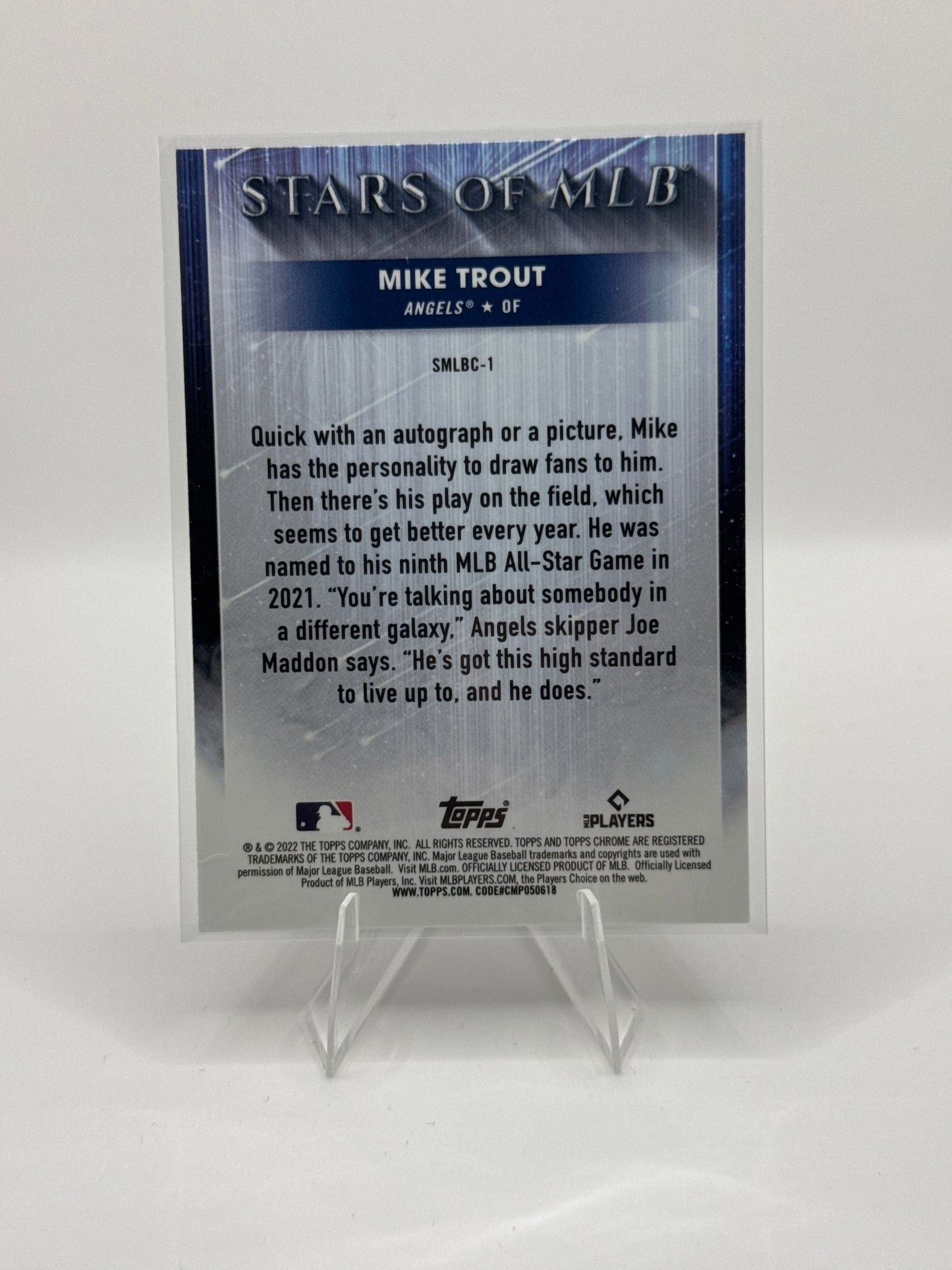 Mike Trout #SMLBC-1 Stars of MLB