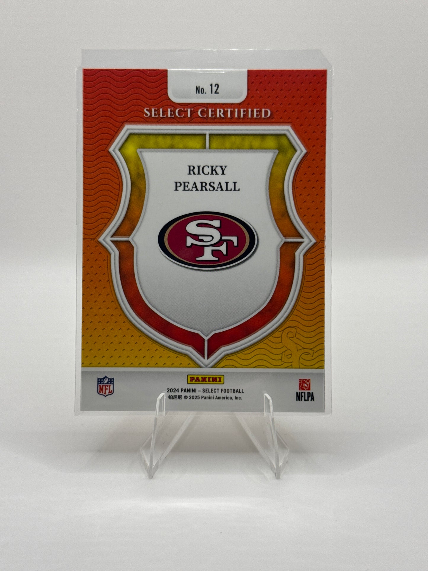 Ricky Pearsall (Rookie) #12 Select Certified 2024 Panini - Select Football