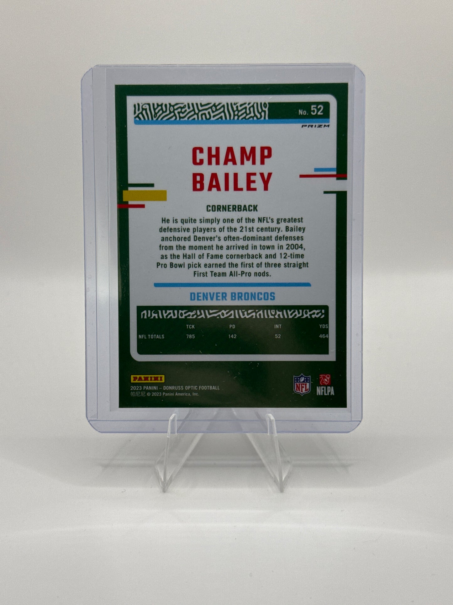 Champ Bailey #52 Holo