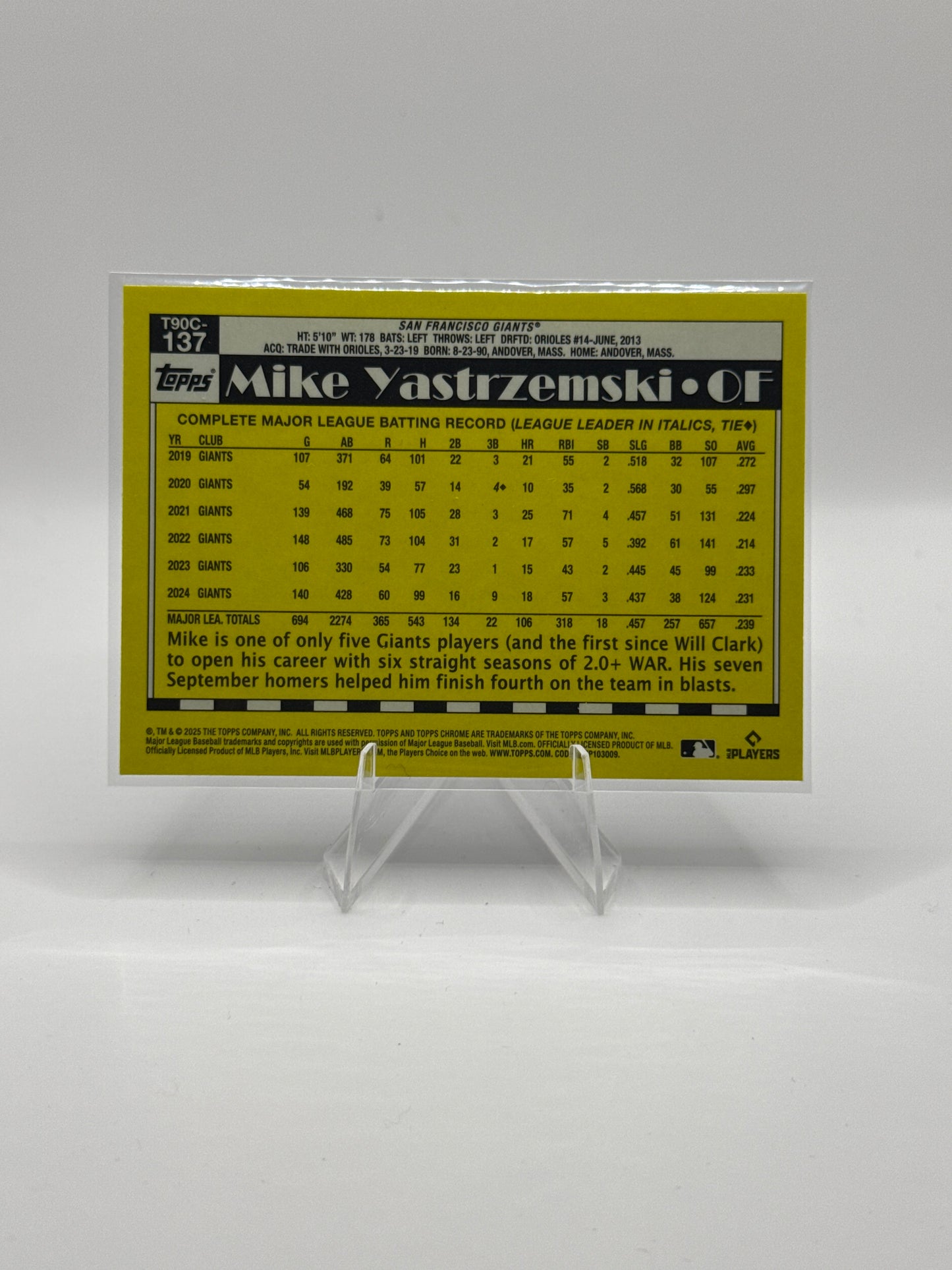 Mike Yastrzemski #T90C-137