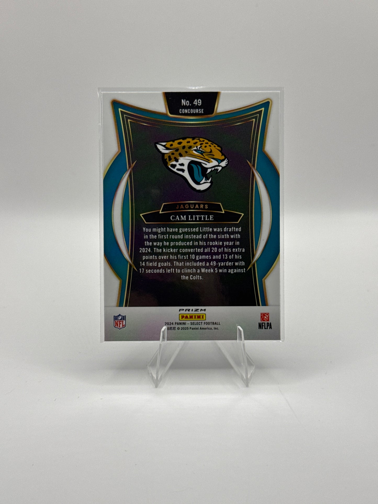 Cam Little (Rookie) #49 Red Blue Prizm Shock Concourse Level 2024 Panini - Select Football