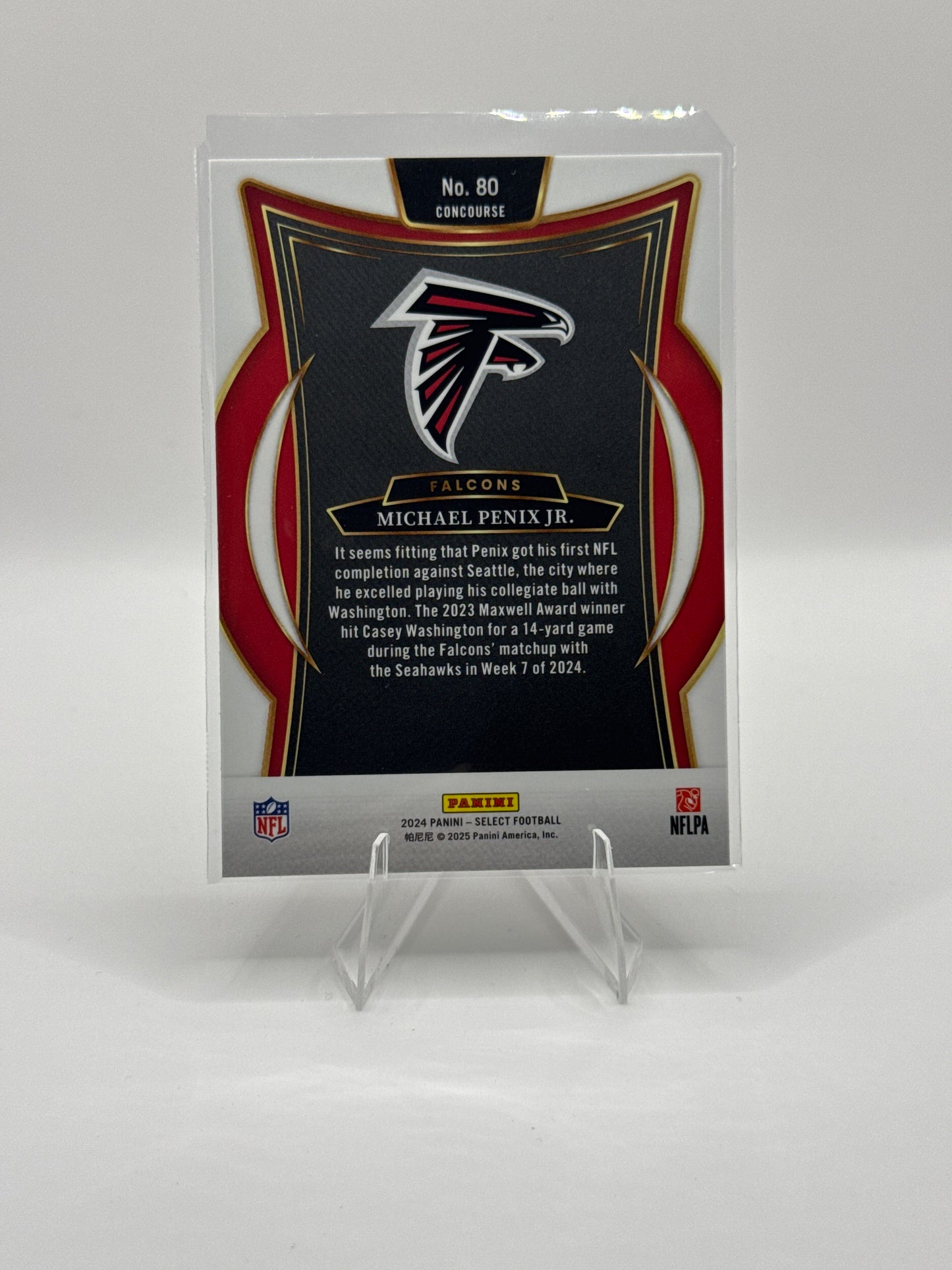 Michael Penix Jr (Rookie) #80 Concourse Level 2024 Panini - Select Football