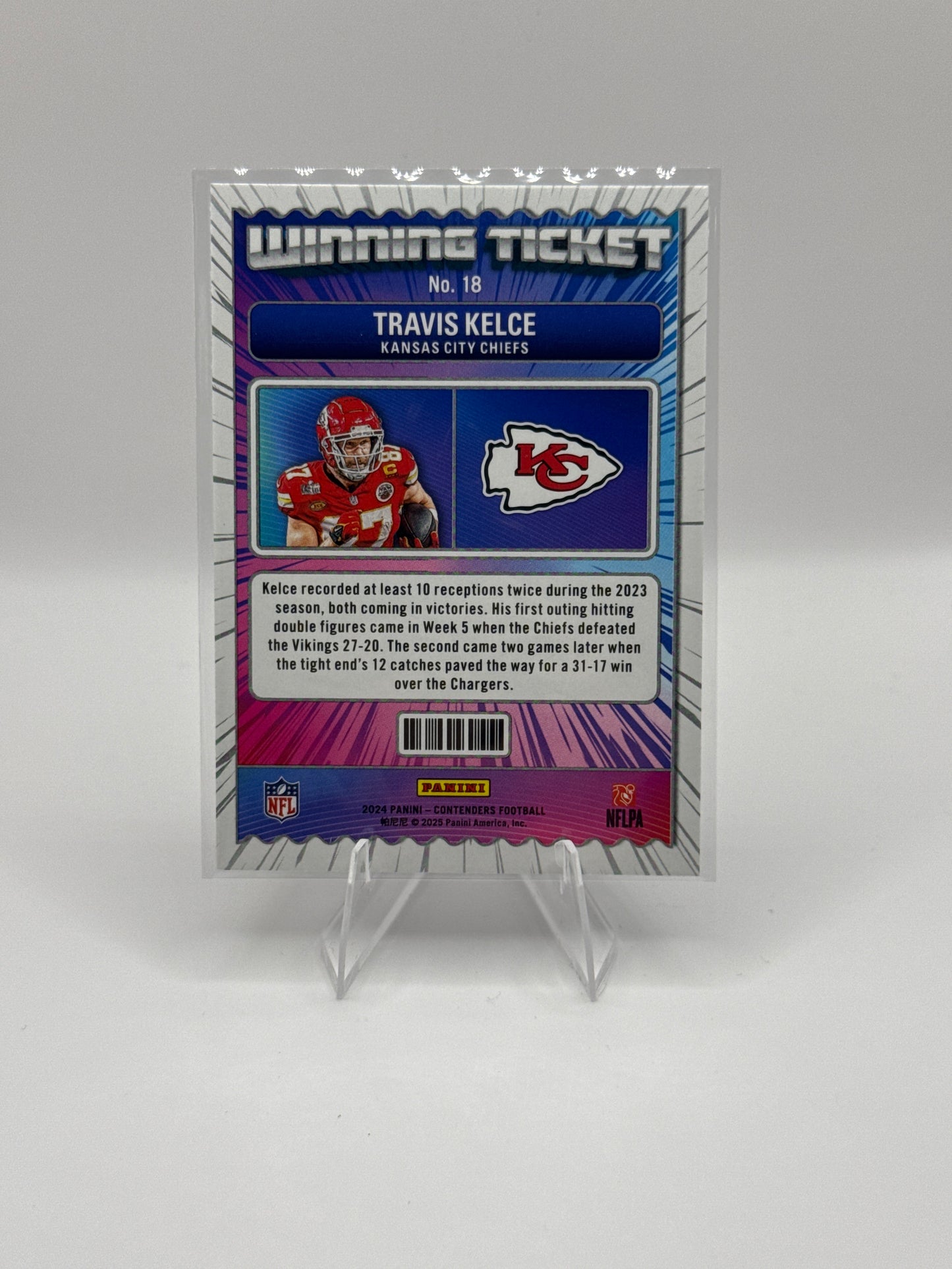 Travis Kelce #18 Winning Ticket