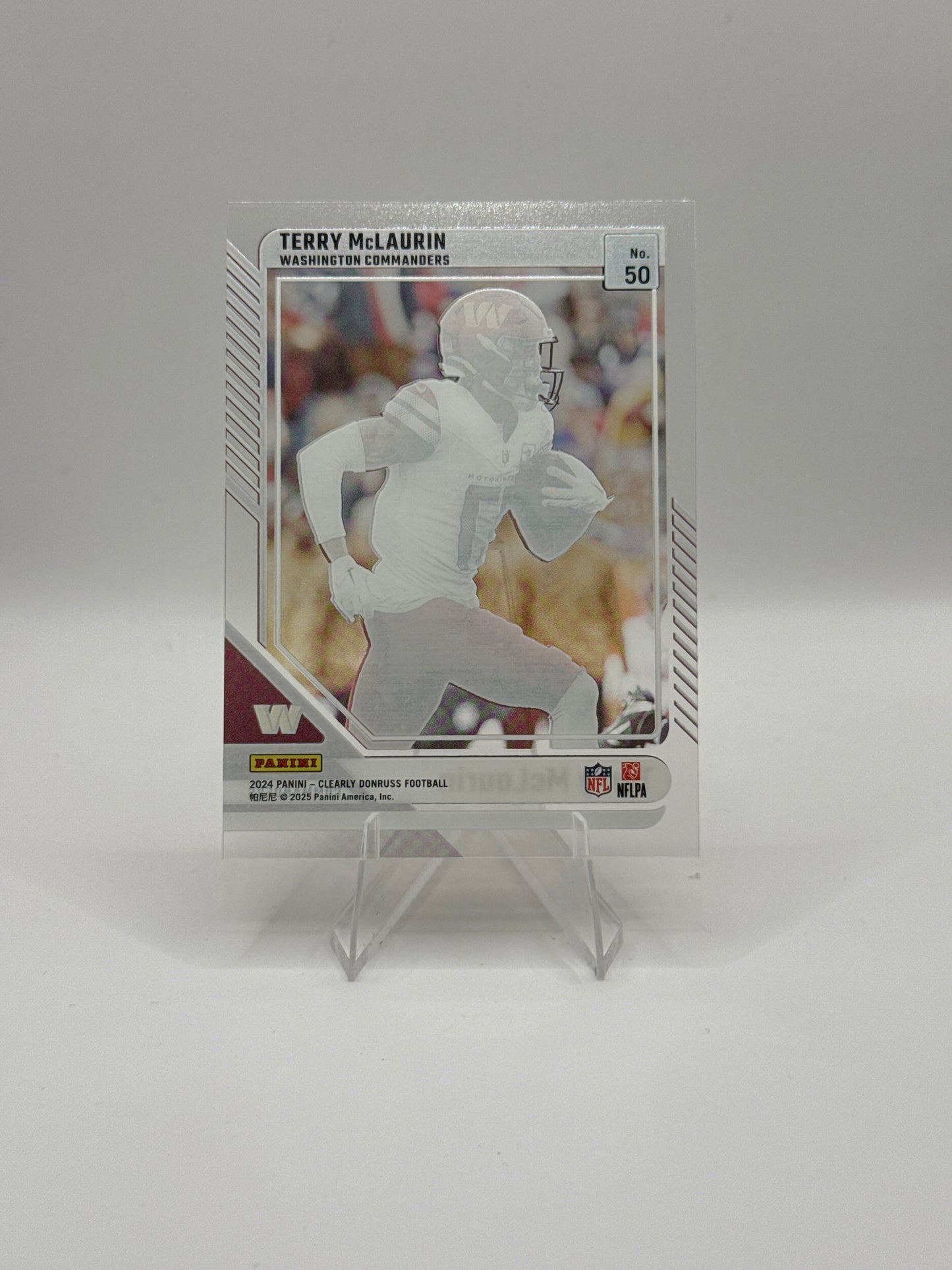 Terry McLaurin #50 2024 Clearly Donruss Football