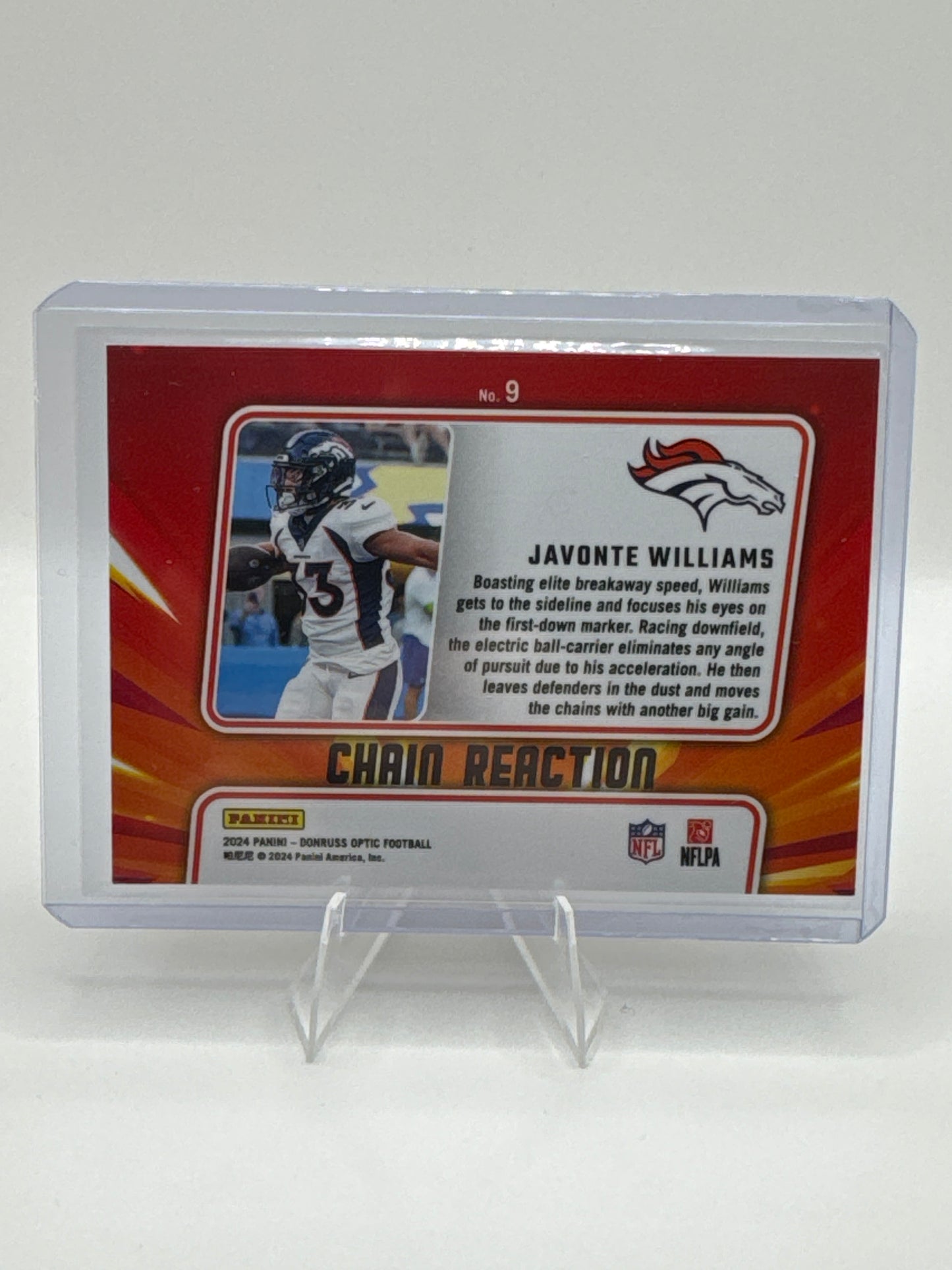 Javonte Williams #9 Chain Reaction