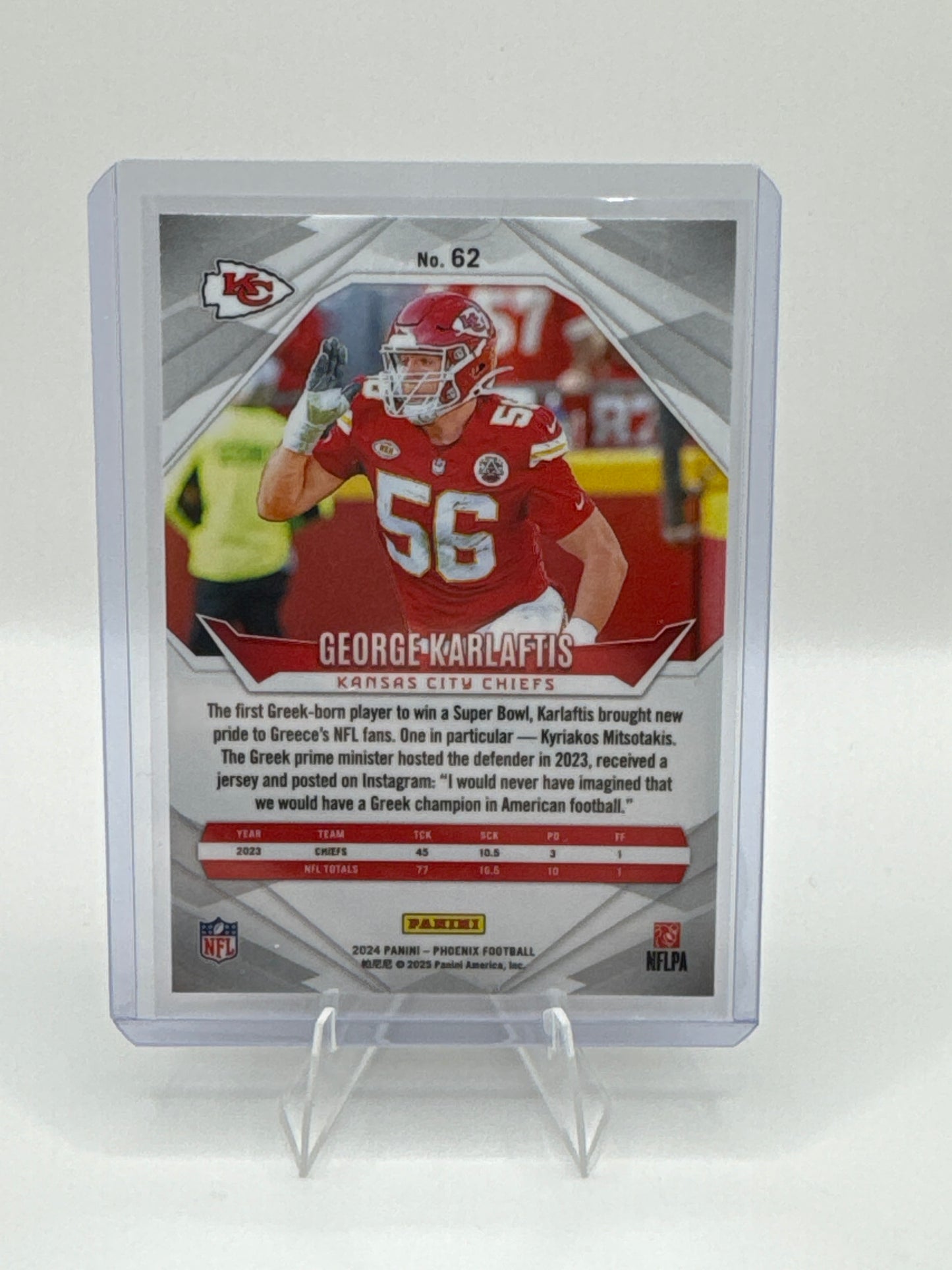 George Karlaftis #62 Phoenix Purple Fade