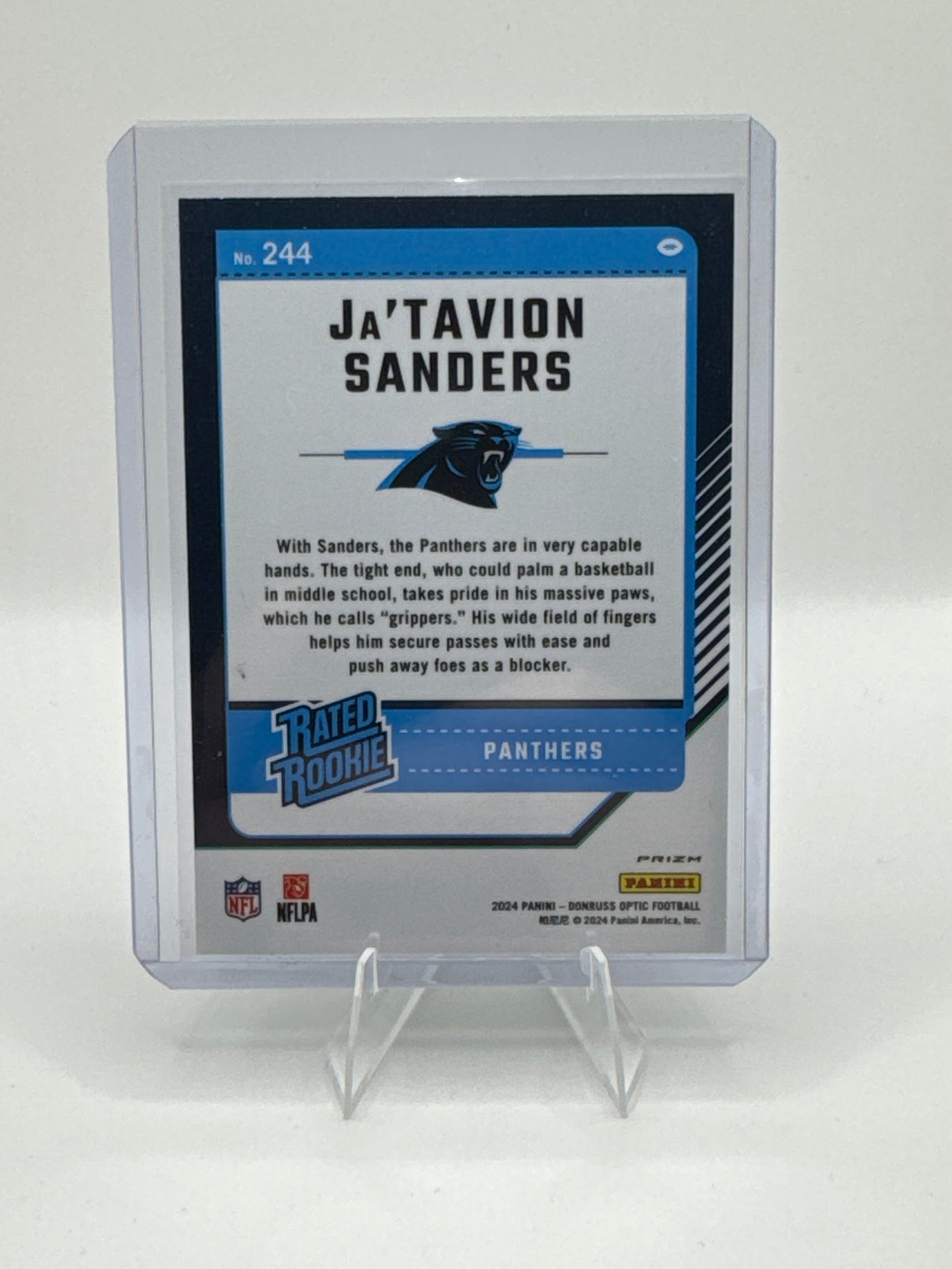 Ja’Tavion Sanders Rated Rookie #244 Green Hyper