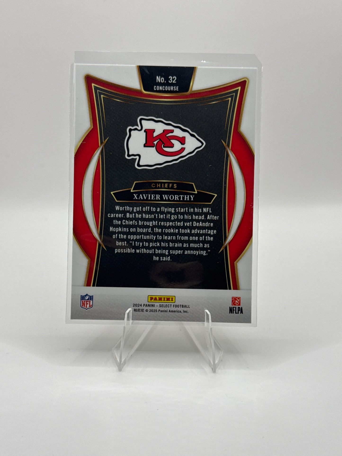 Xavier Worthy (Rookie) #32 Concourse Level 2024 Panini - Select Football