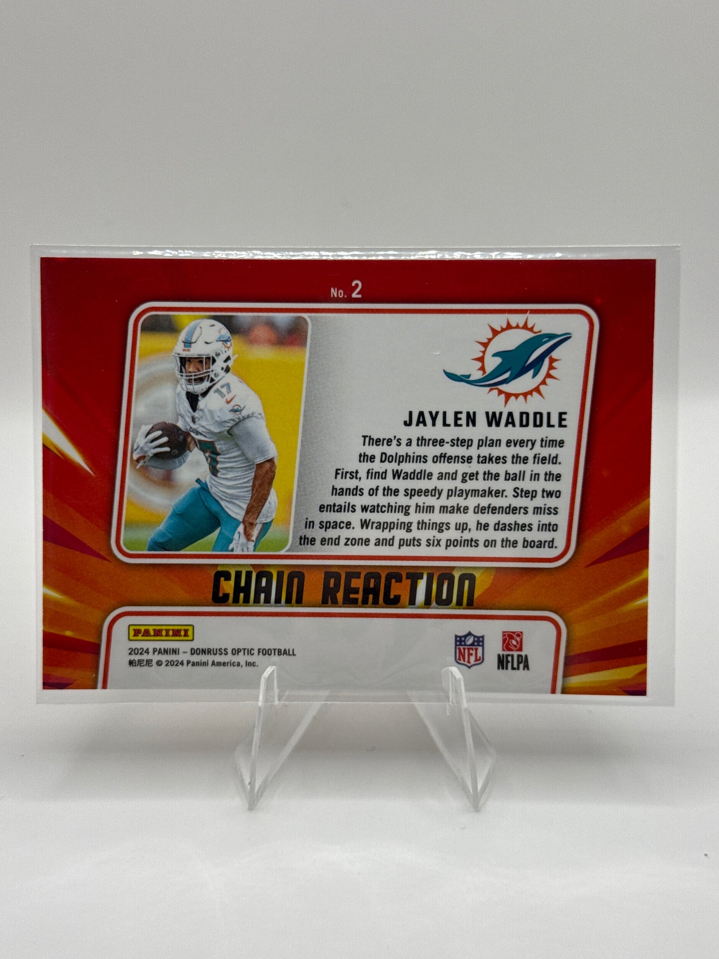 Jaylen Waddle #2 Chain Reaction