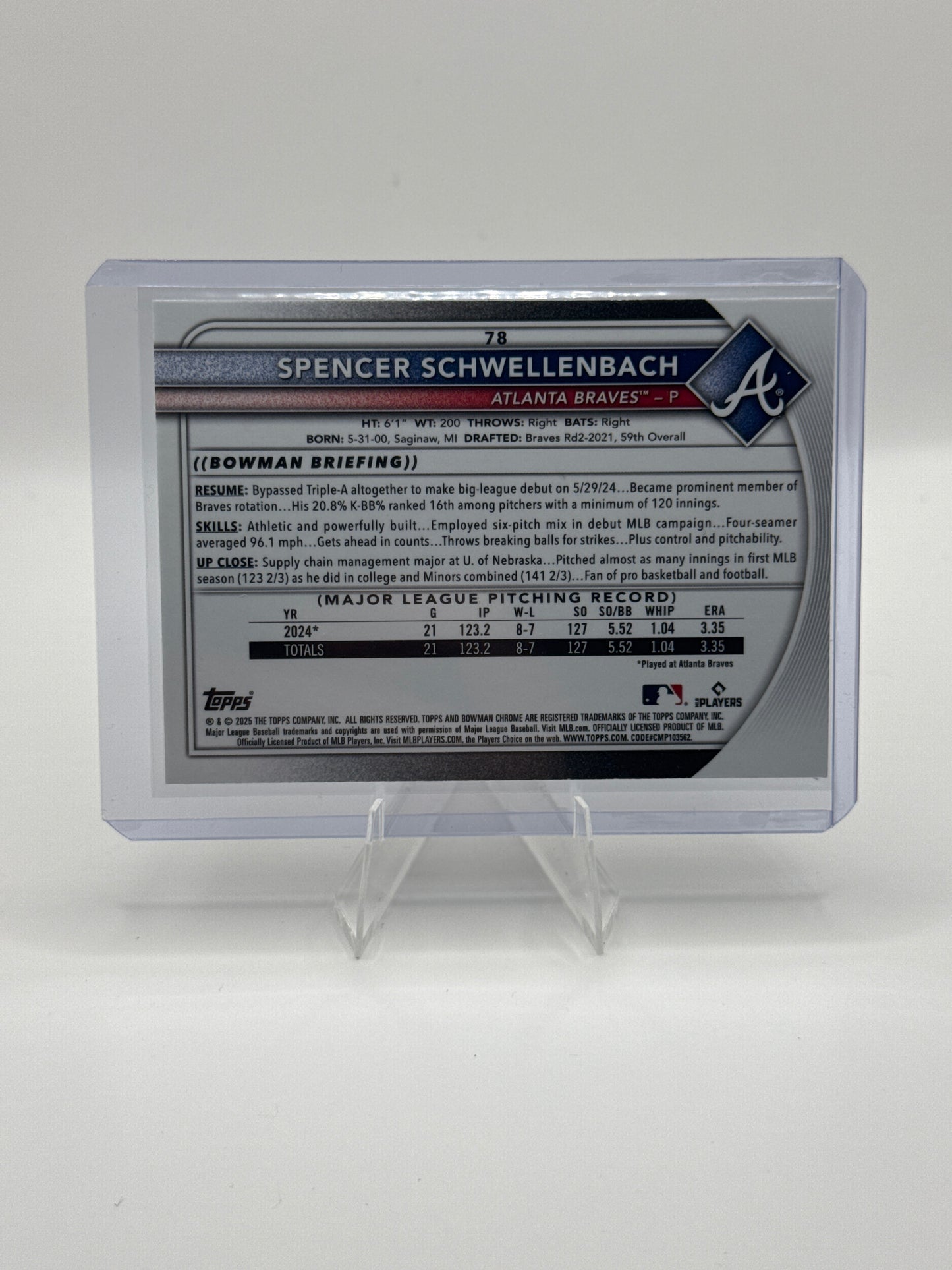 Spencer Schwellenbach (Rookie) #78 Mojo