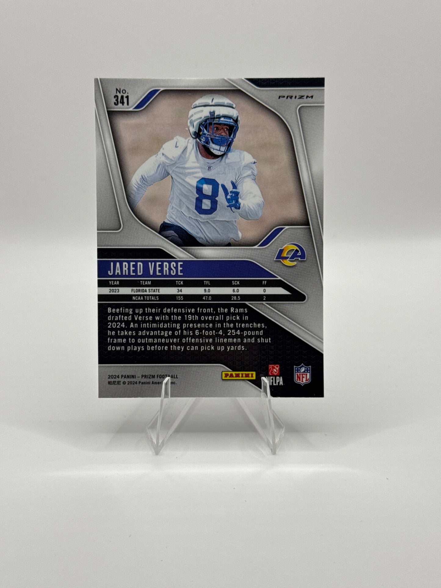 Jared Verse (Rookie) #341 Silver Prizm