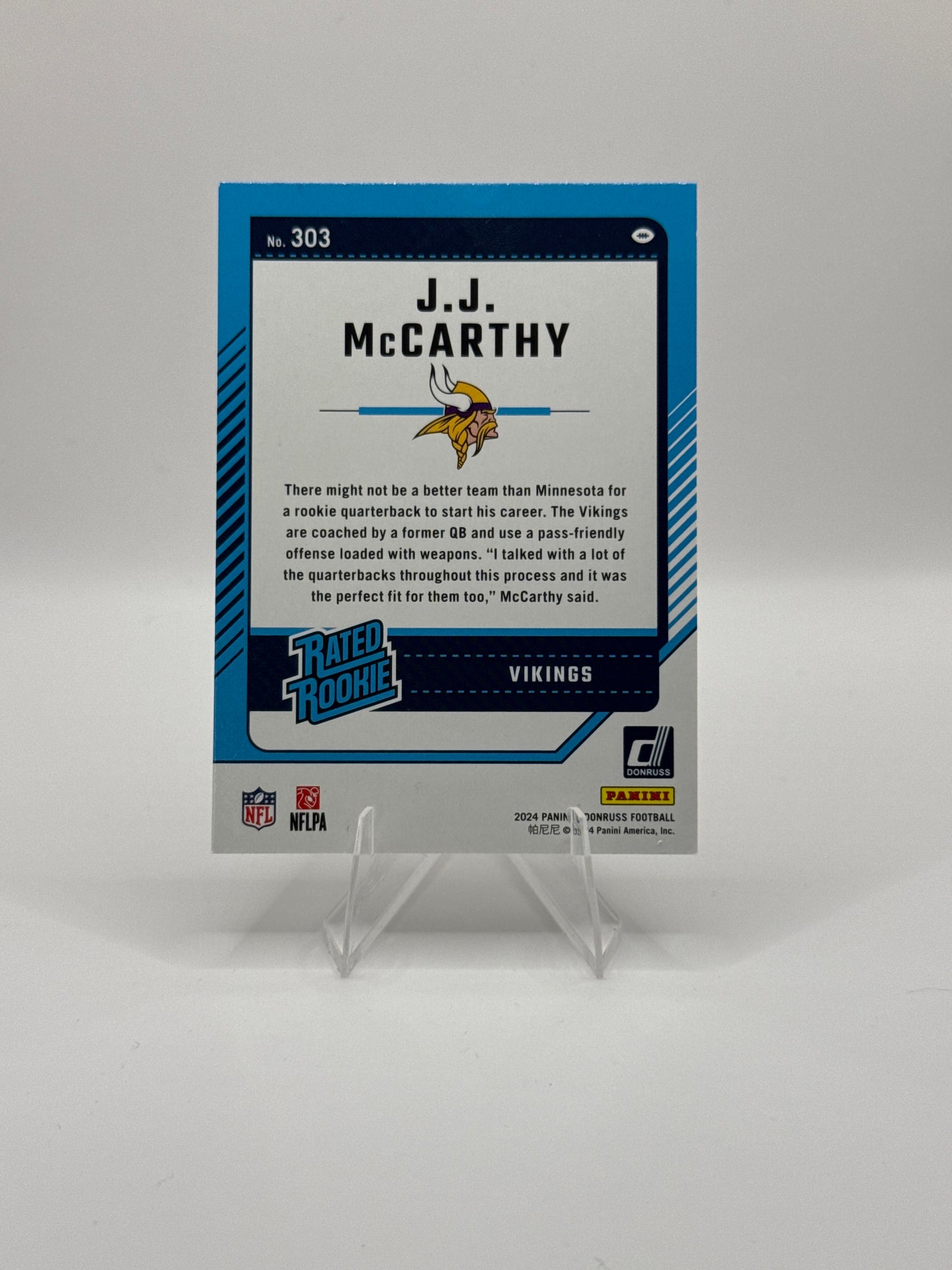 J.J. McCarthy Rated Rookie #303