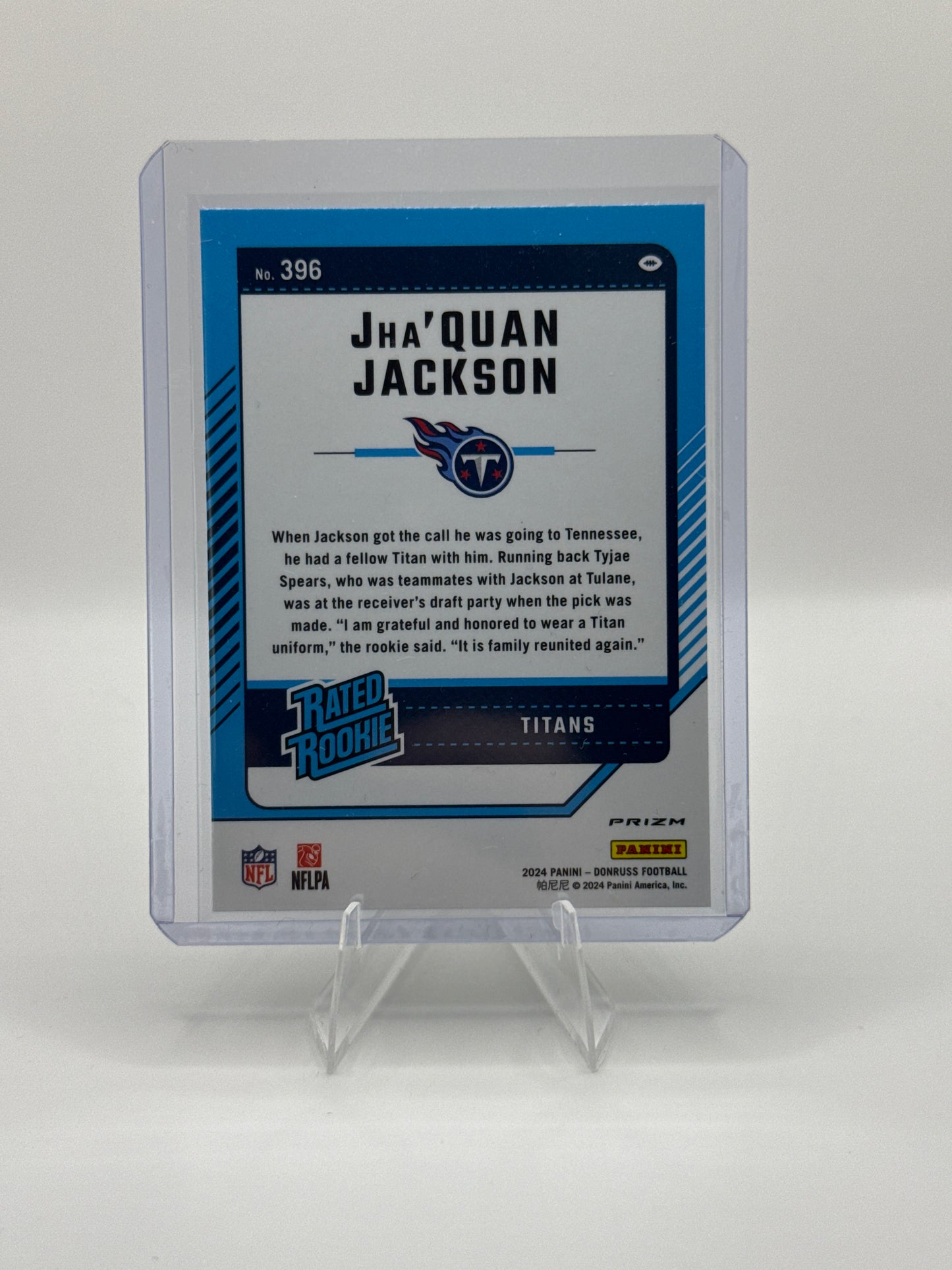 Jha’Quan Jackson Rated Rookie #396 Red Green Holo