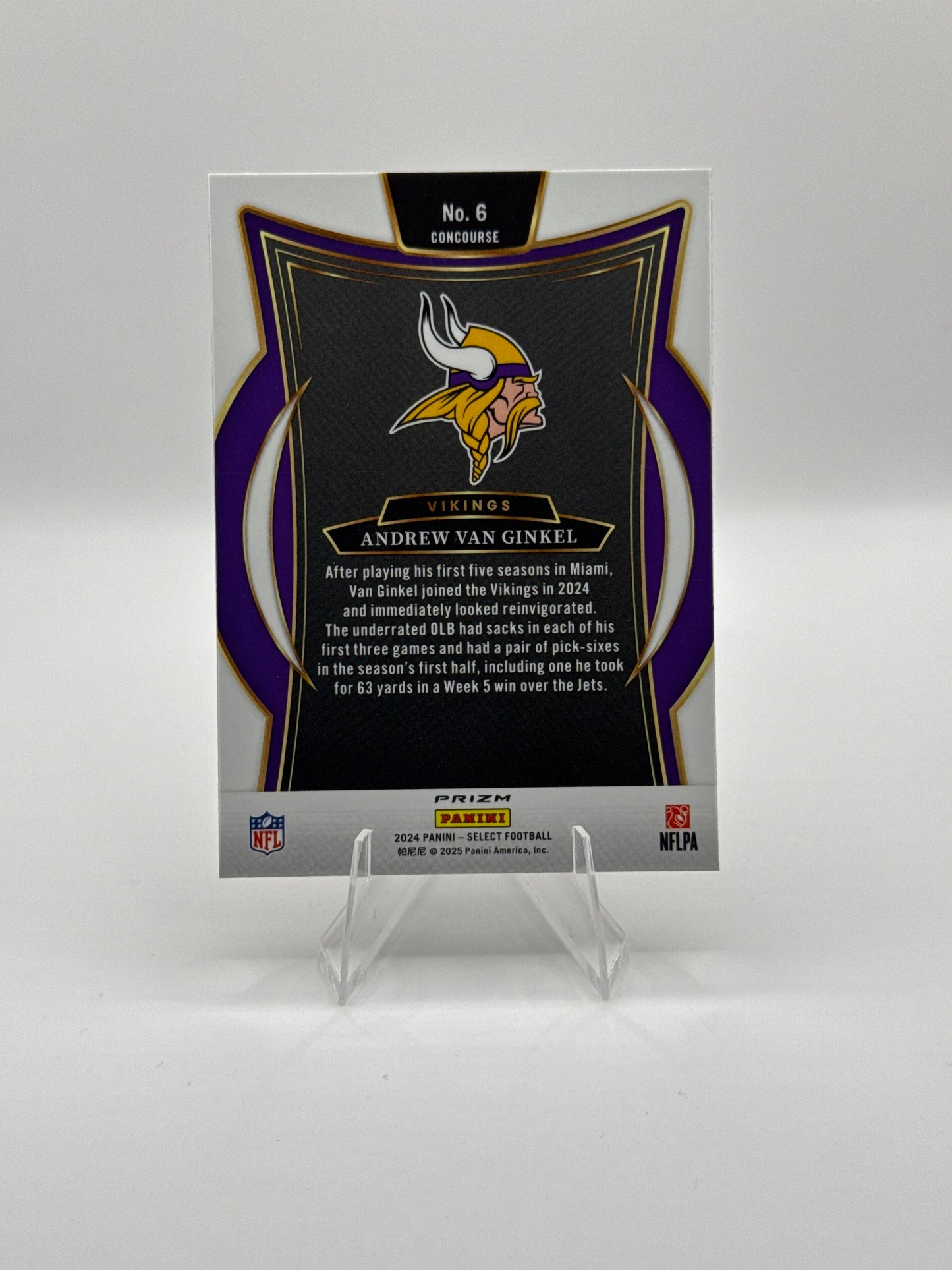 Andrew Van Ginkel #6 Black Red Prizm Shock Concourse Level