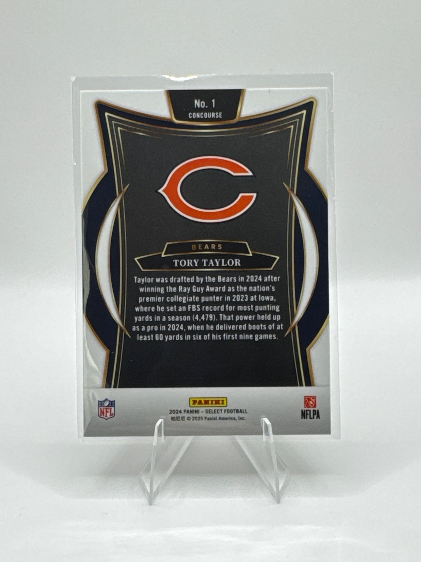 Tory Taylor (Rookie) #1 Concourse Level 2024 Panini - Select Football