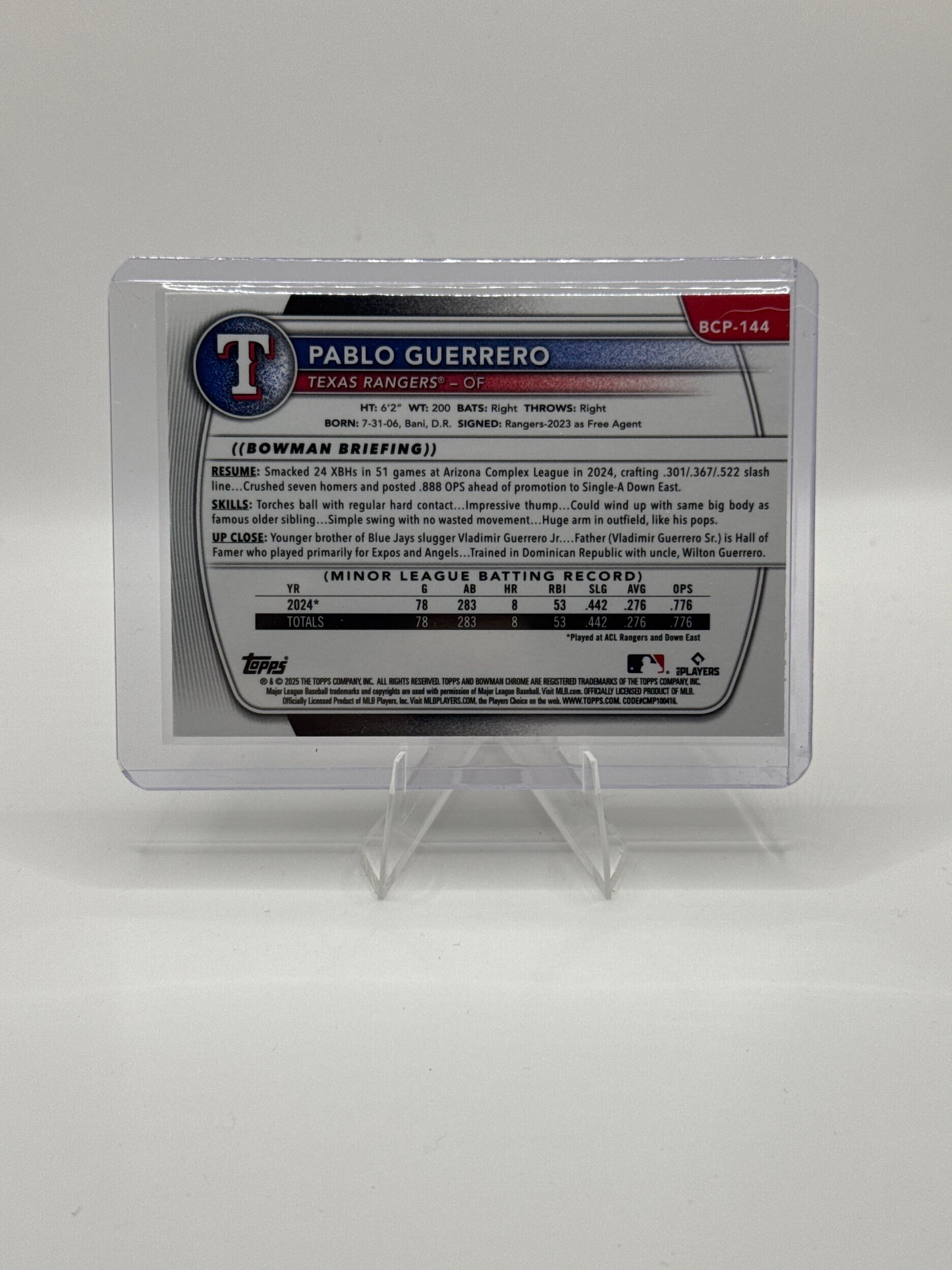 Pablo Guerrero #BCP-144