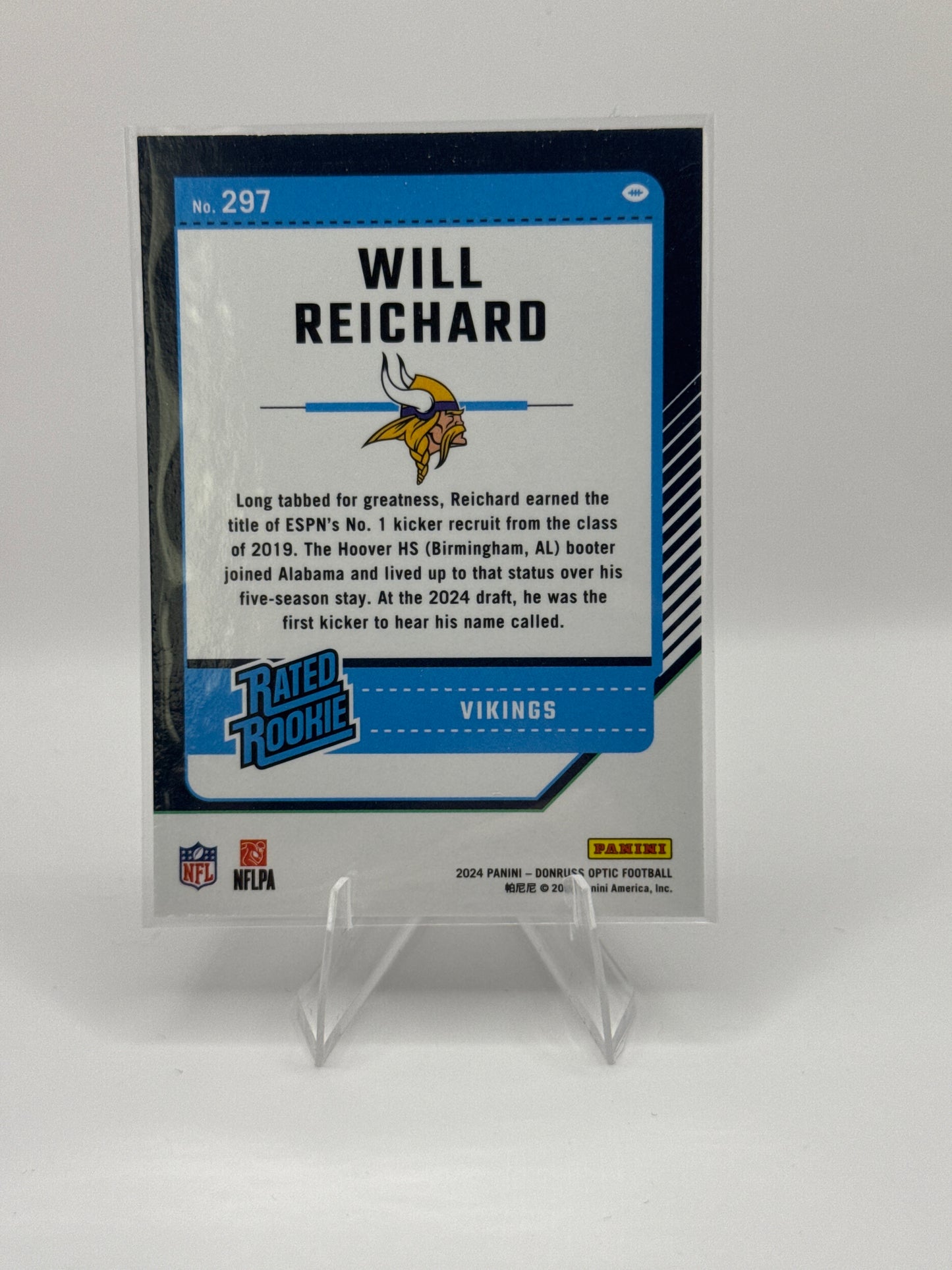 Will Reichard Rated Rookie #297