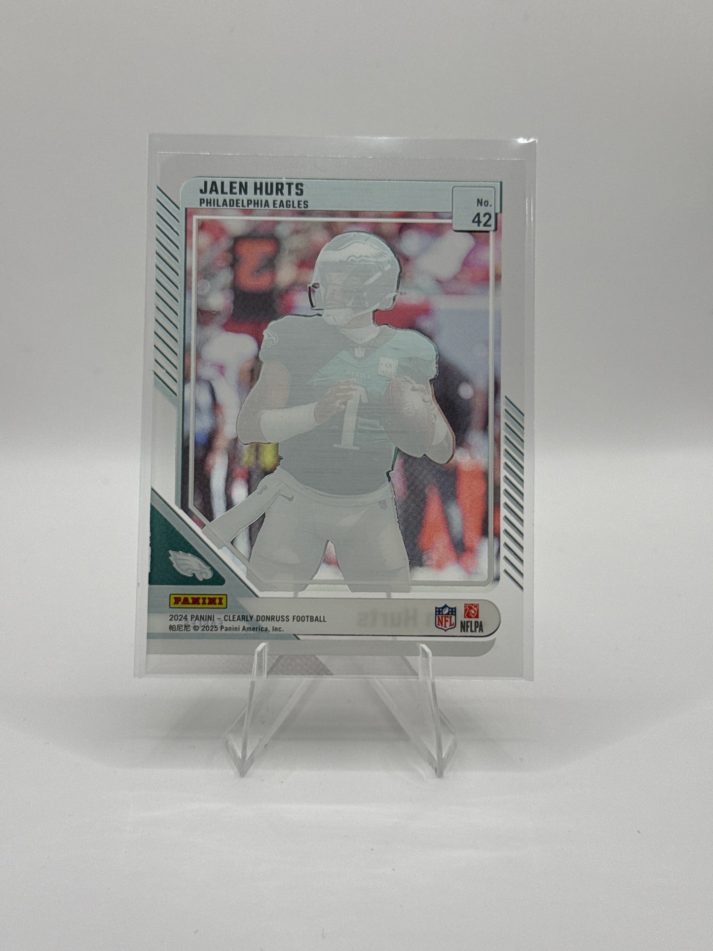 Jalen Hurts #42 2024 Panini - Clearly Donruss Football