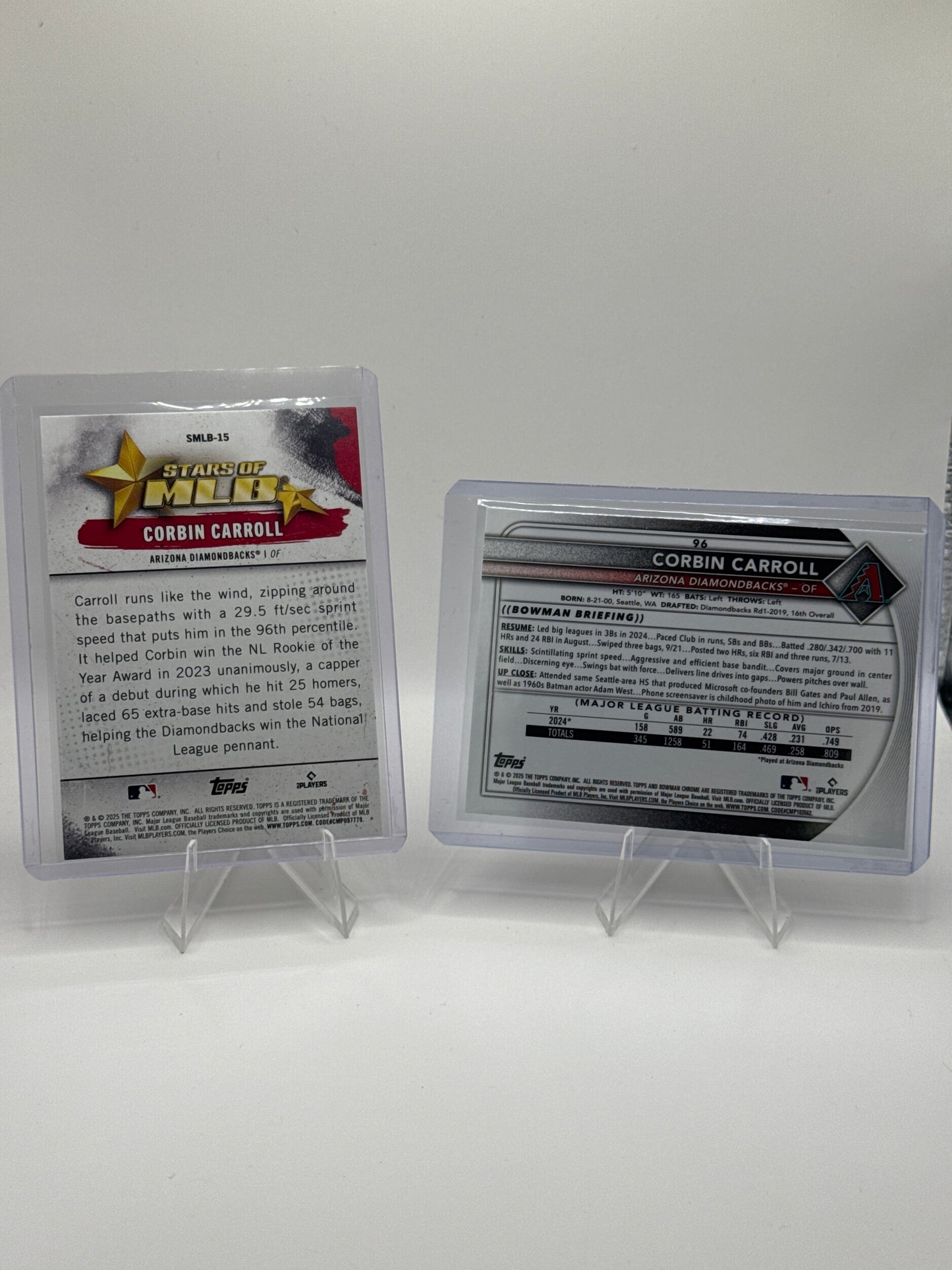 Corbin Carroll Stars of MLB #SMLB-15 and #96 Mojo