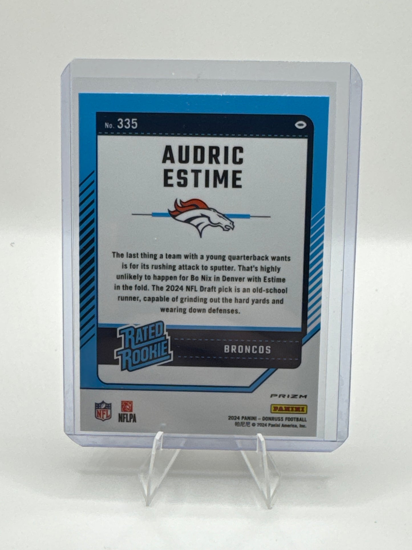 Audric Estime (Rookie) #335 Red Wave