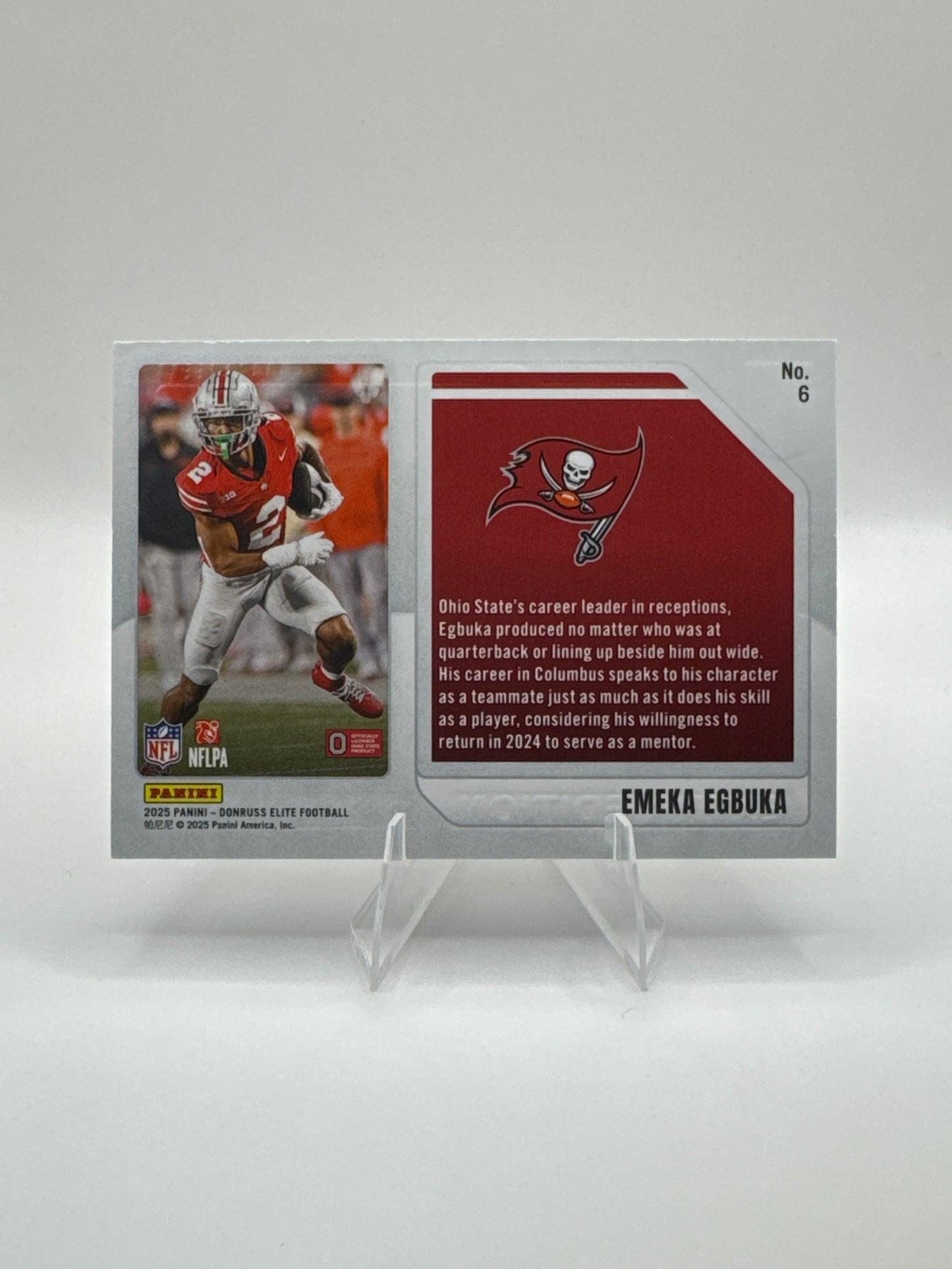 Emeka Egbuka (Rookie) #6 Extra Addition /799 2025 Panini - Donruss Elite Football