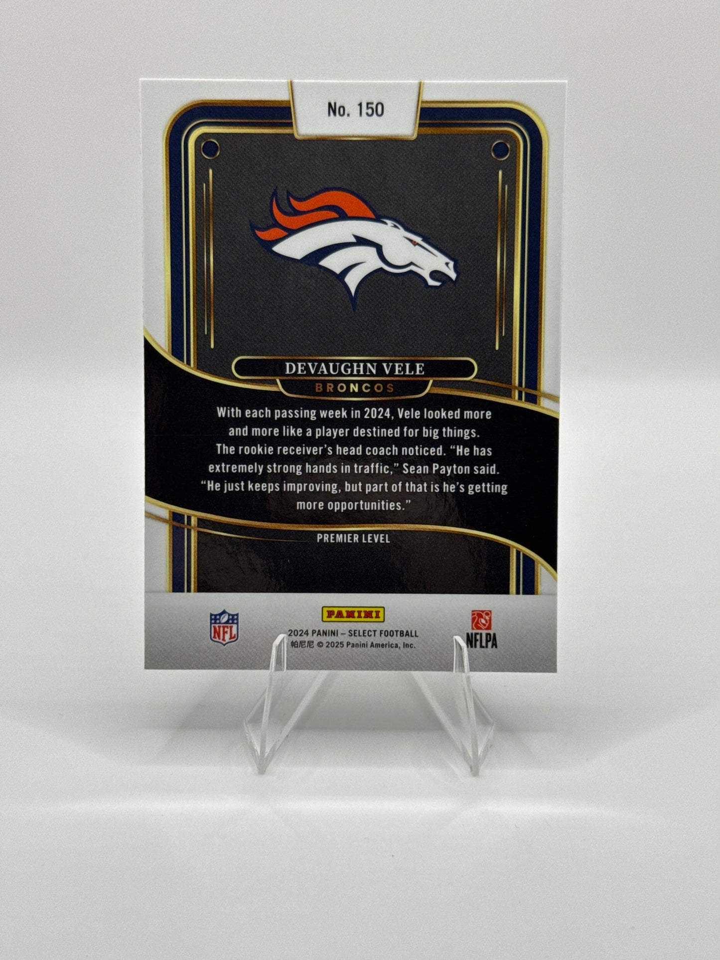 Devaughn Vele (Rookie) #150 Premier Level 2024 Panini - Select Football
